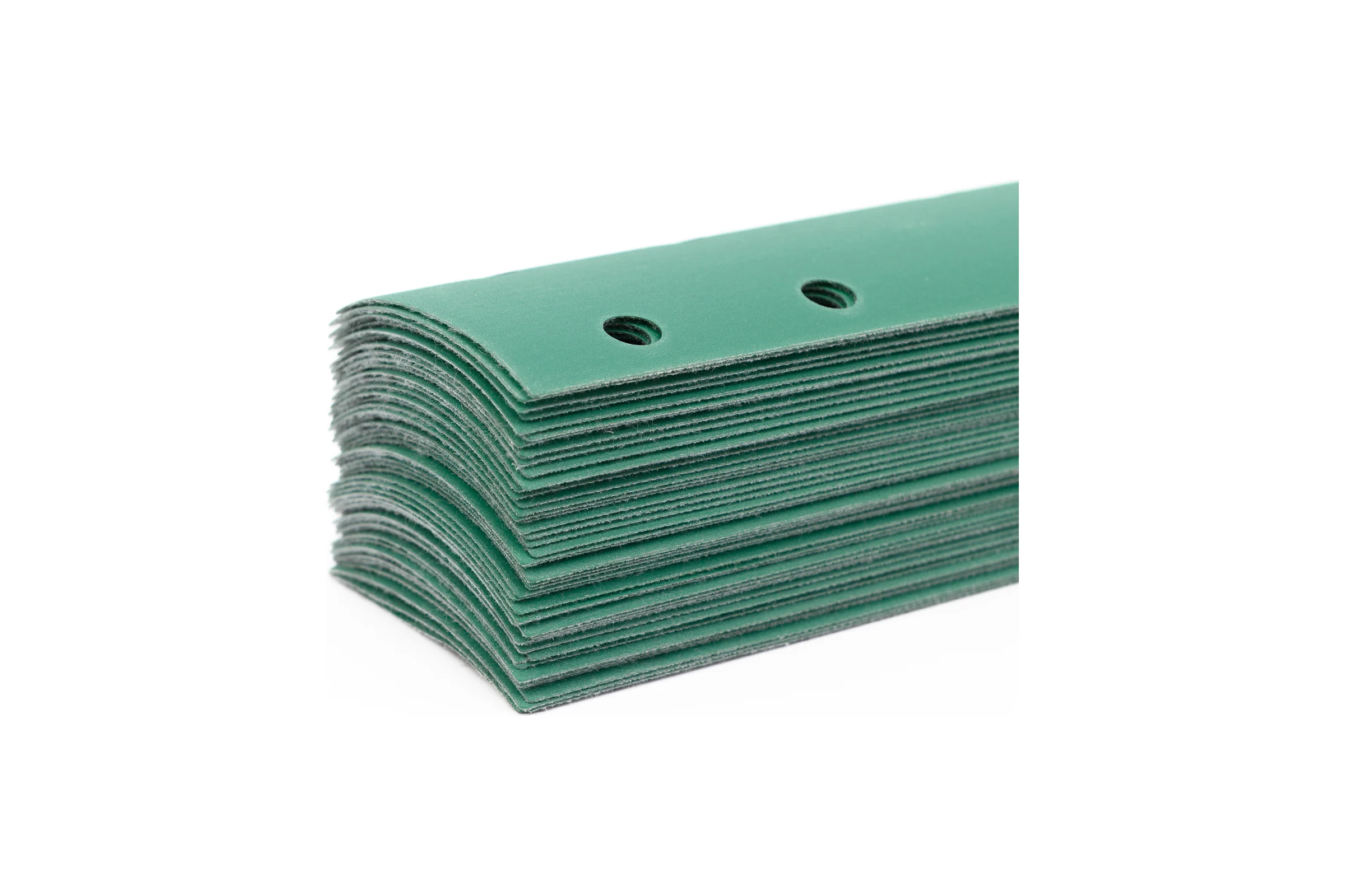 Пoлоса aбразивнaя GREEN FILM 14 отверстий, P220, на липучке, 70х400 мм, 50 шт TILFLEX TL44-220/50