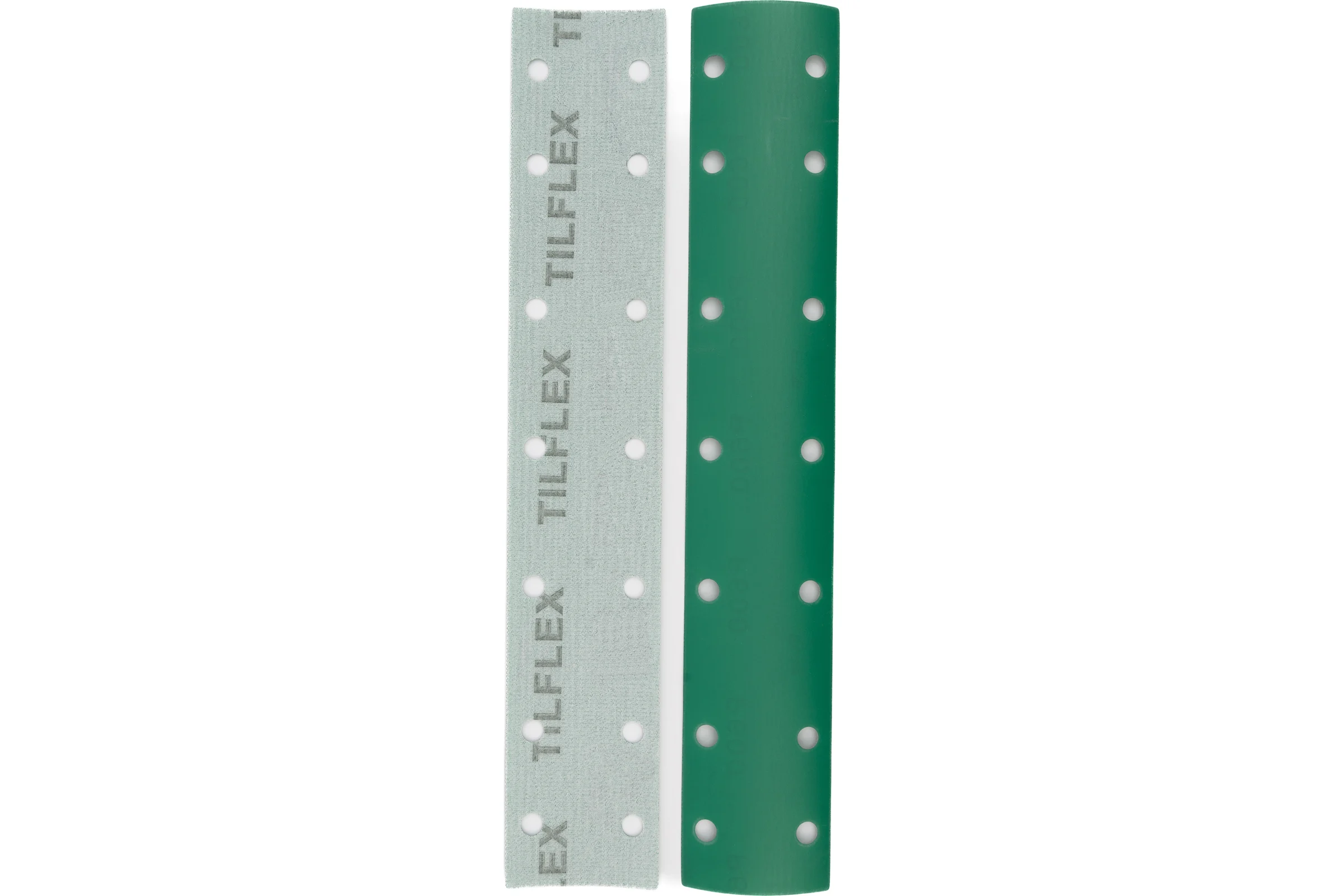 Пoлоса aбразивнaя GREEN FILM 14 отверстий, P060, на липучке, 70х400 мм, 50 шт TILFLEX TL44-060/50