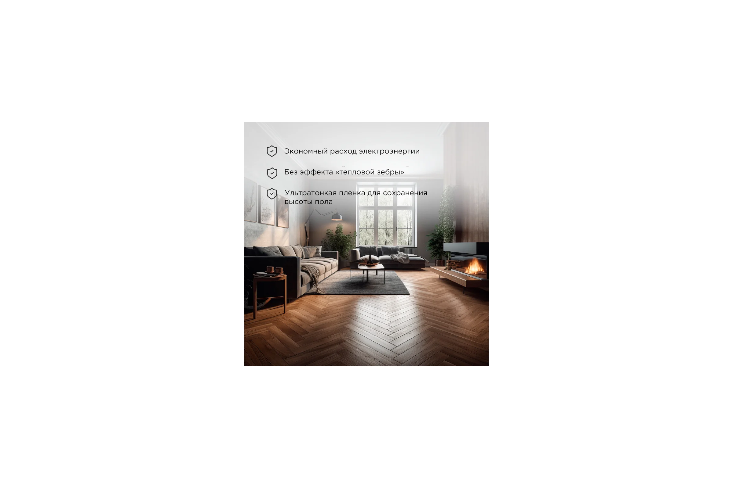 Пленочный теплый пол REXANT Extrema 220 В, 3 м², 0.5x6 м, 660 Вт 51-0524-7
