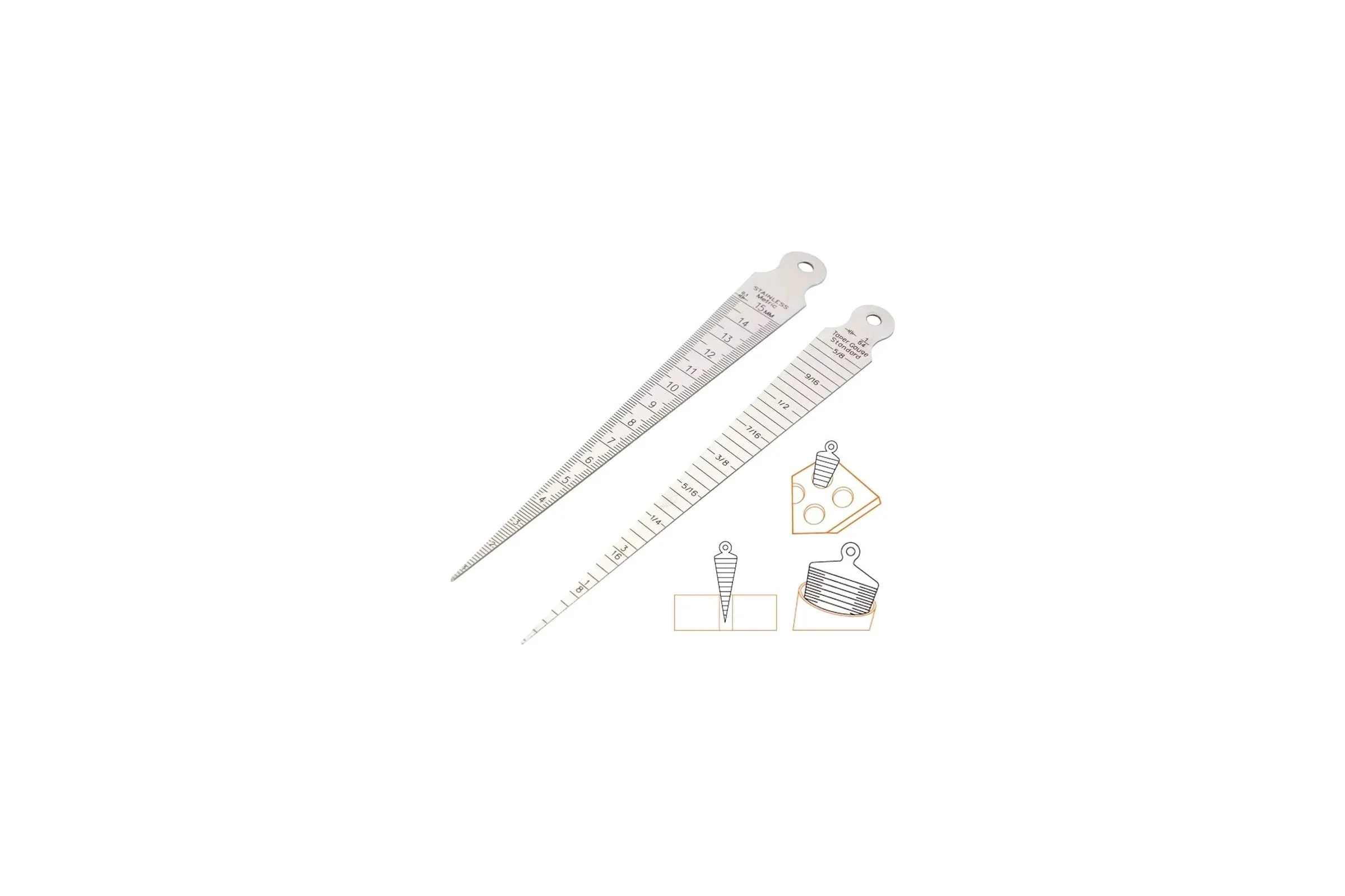 Линейка для измерения отверстий и диаметра Vitatools 15см lineyka-15sm