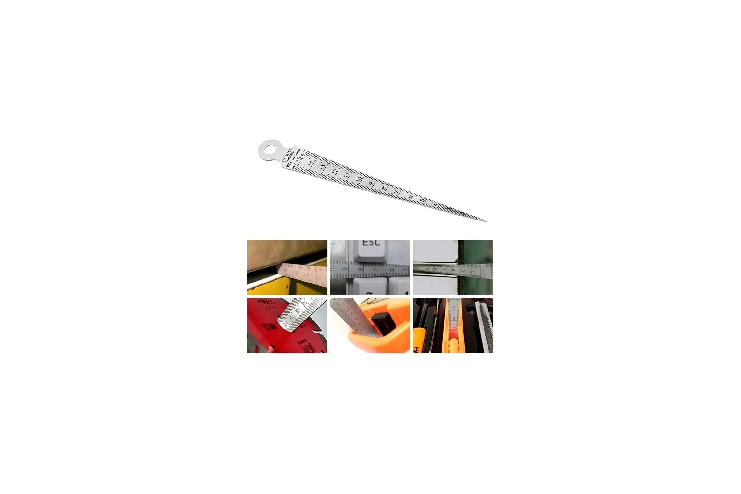 Линейка для измерения отверстий и диаметра Vitatools 15см lineyka-15sm