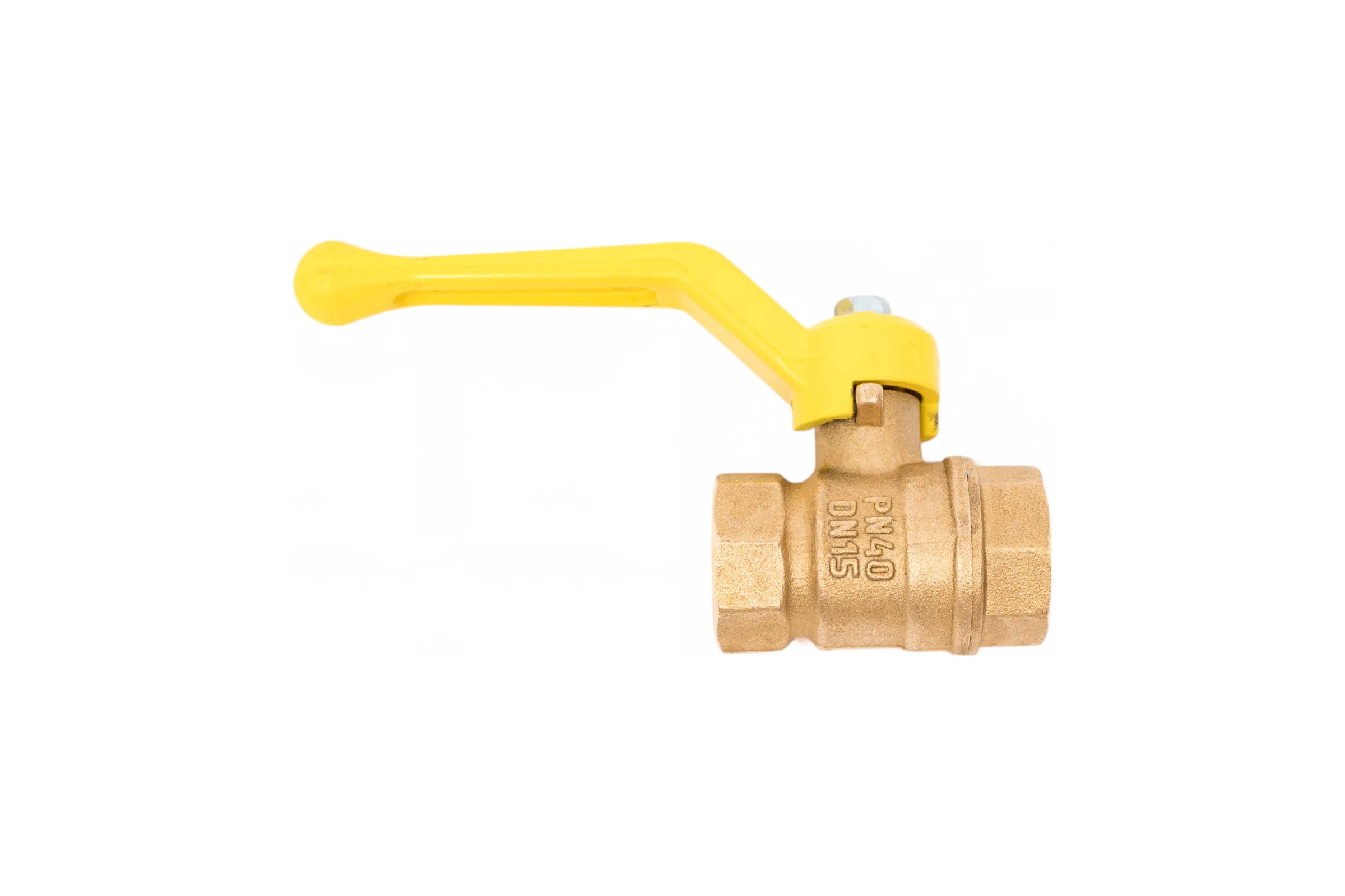 Шаровой кран Valfex N/P59 БИРКА для газа 1/2 ВР/ВР ручка-рычаг, латунный никелированный 11Б27фтМ (96/24) VF.271.NR3.012.N/P59.Bir