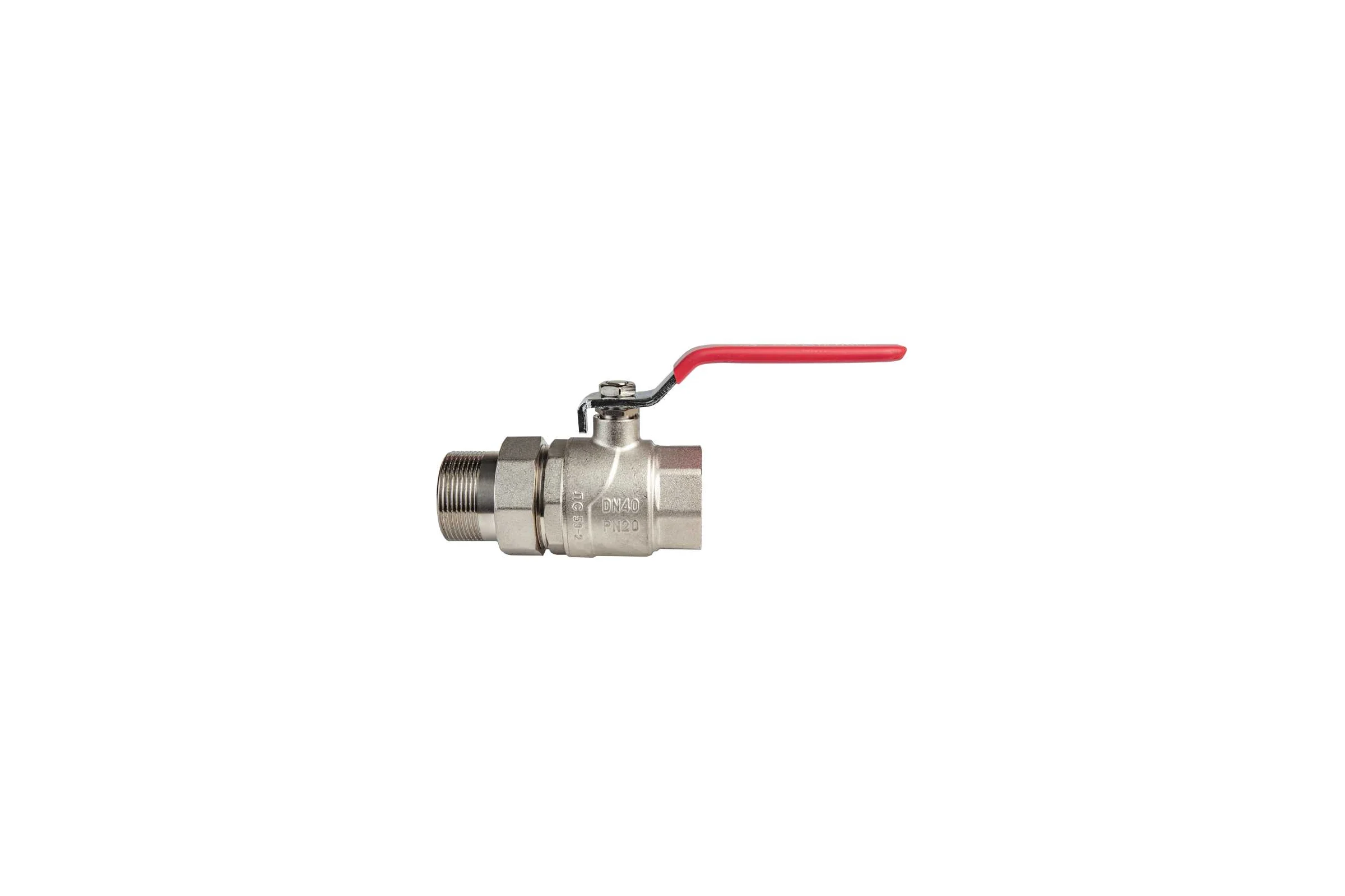 Шаровой кран KROMWELL с полусгоном (ручка-рычаг) 1 1/2"ВР-НР KW.185.08