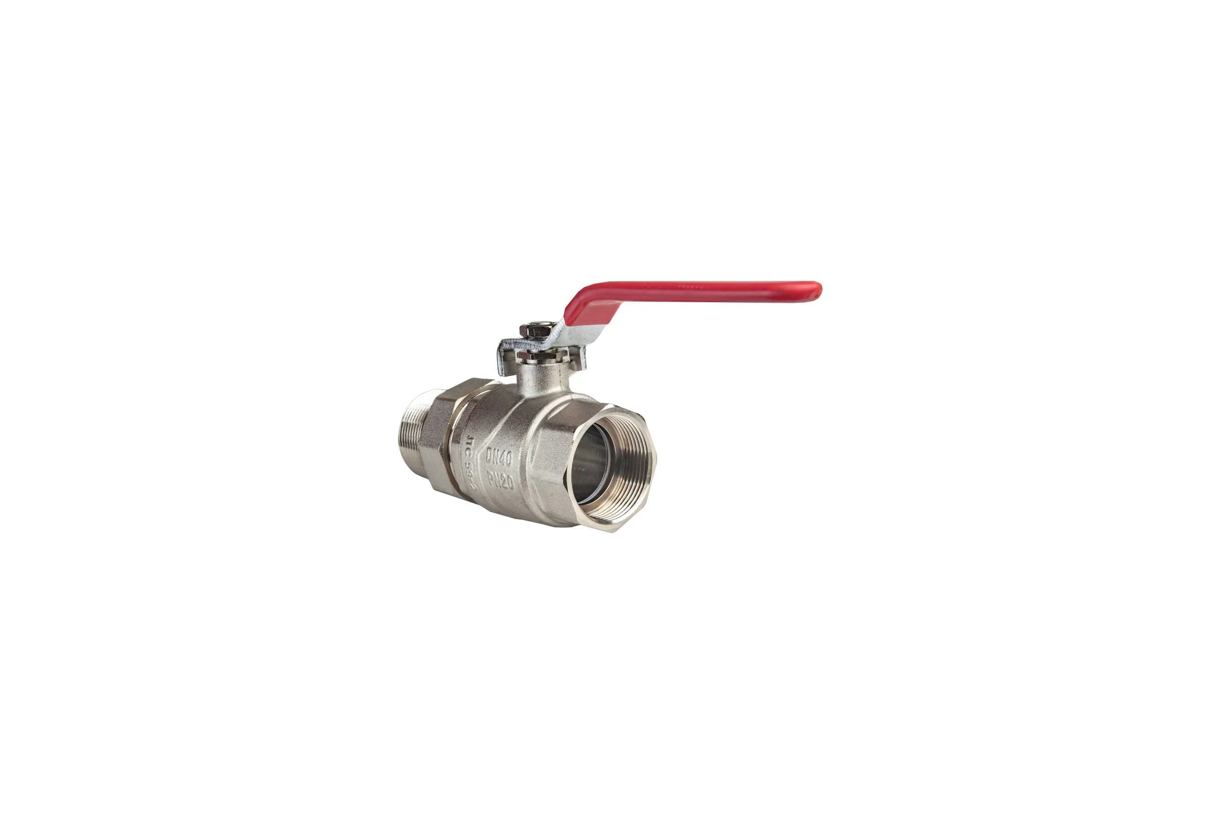 Шаровой кран KROMWELL с полусгоном (ручка-рычаг) 1 1/2"ВР-НР KW.185.08