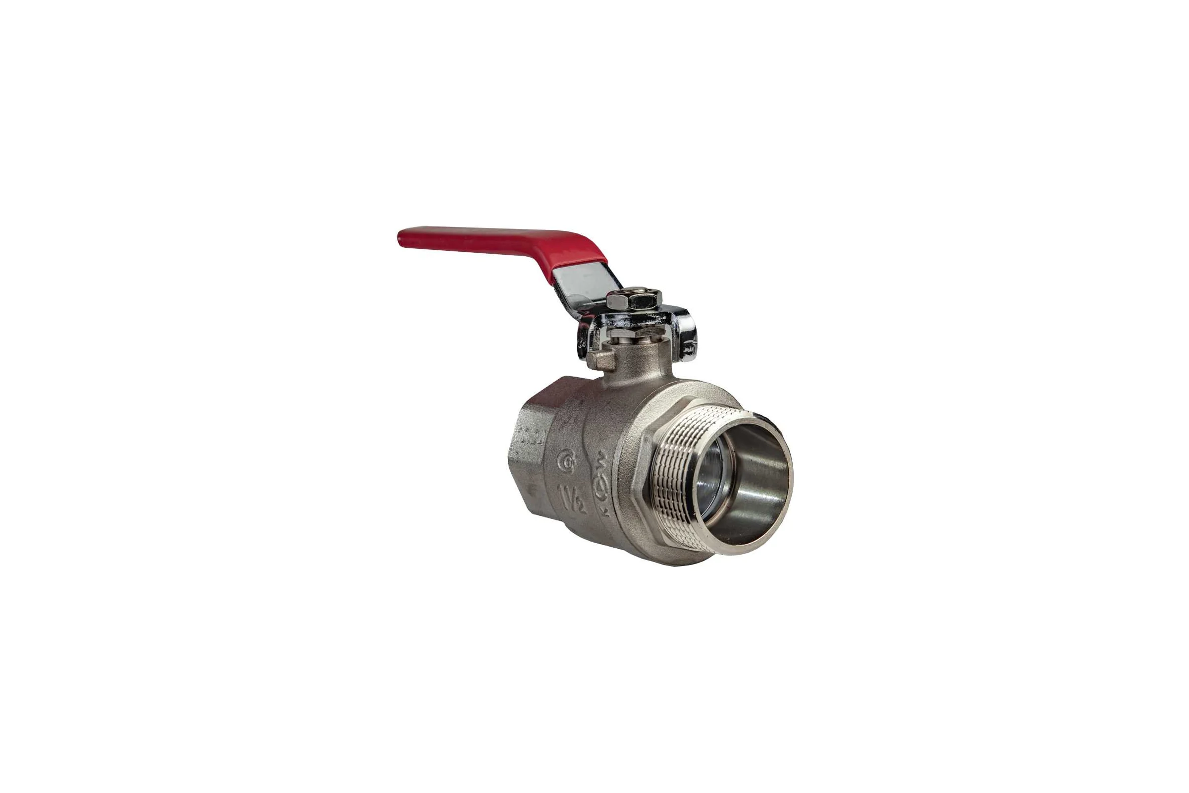 Шаровой кран KROMWELL (ручка-рычаг) 1 1/2" внутренняя - наружная резьба KW.283.08