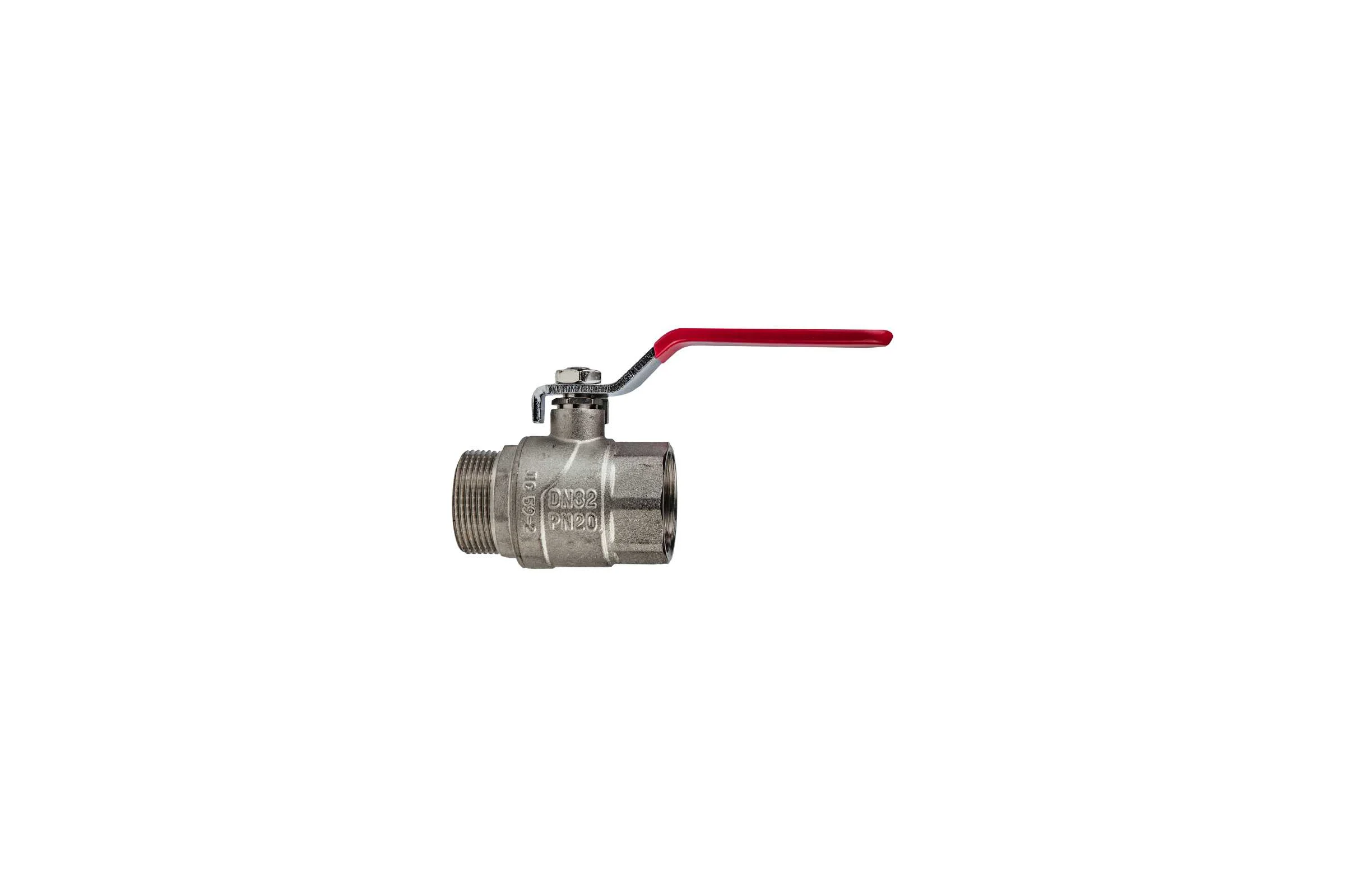 Шаровой кран KROMWELL (ручка-рычаг) 1 1/4" внутренняя - наружная резьба KW.283.07