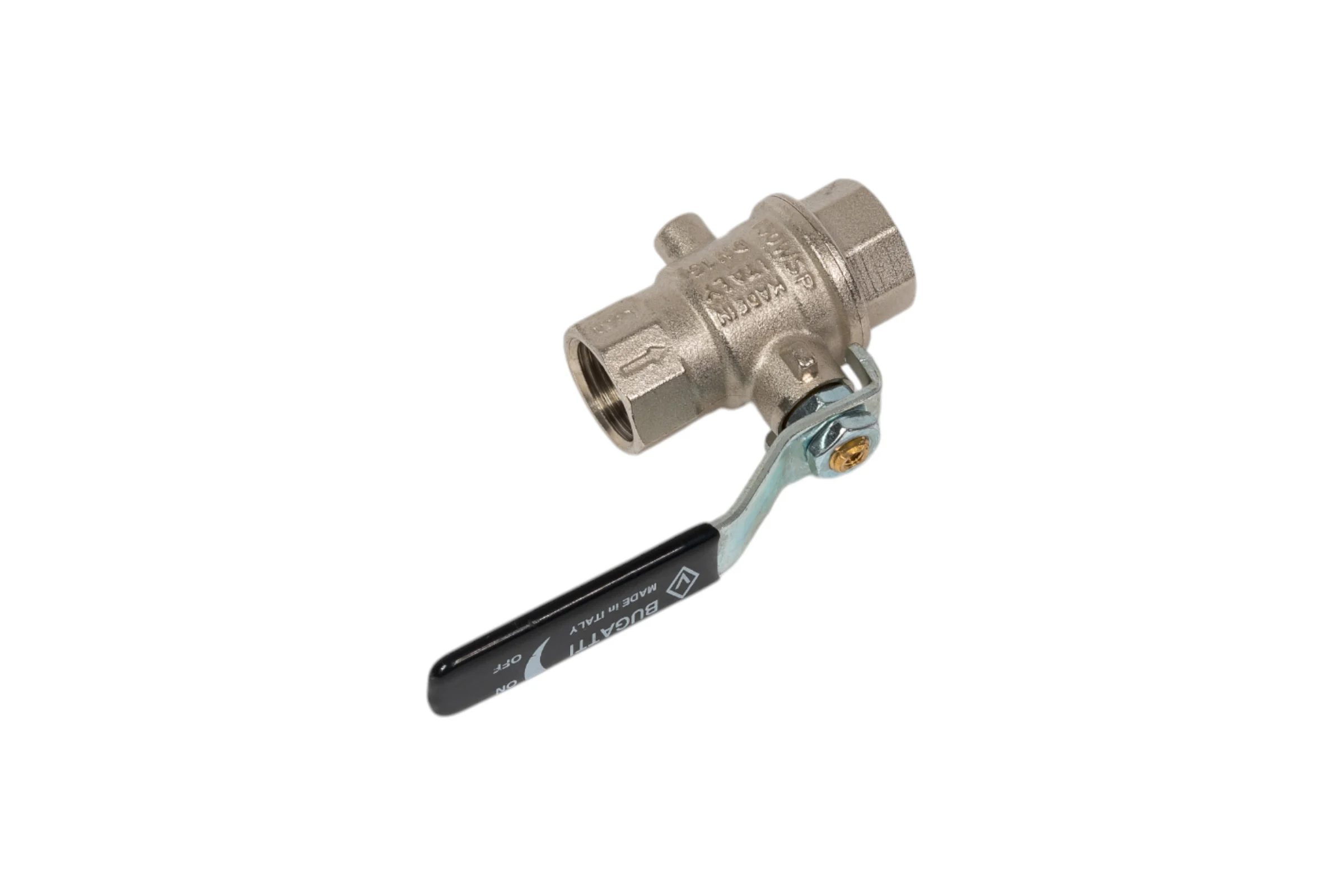 Шаровой кран Bugatti со сливом арт.255 Rp1/2" DN15 PN64 02550014