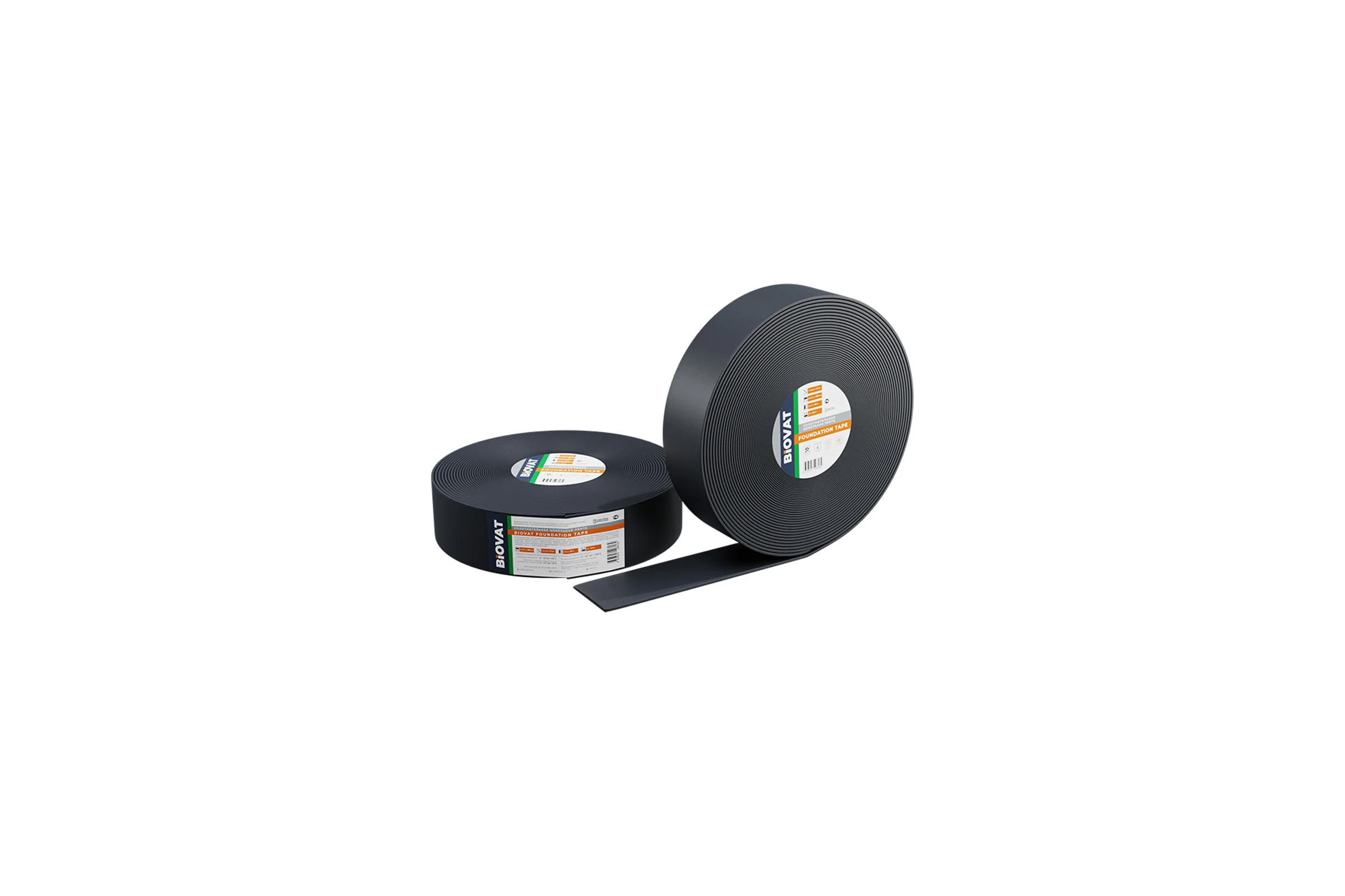 Уплотнительная цокольная лента BIOVAT ® FOUNDATION TAPE 200*8мм, длина 60м BV051