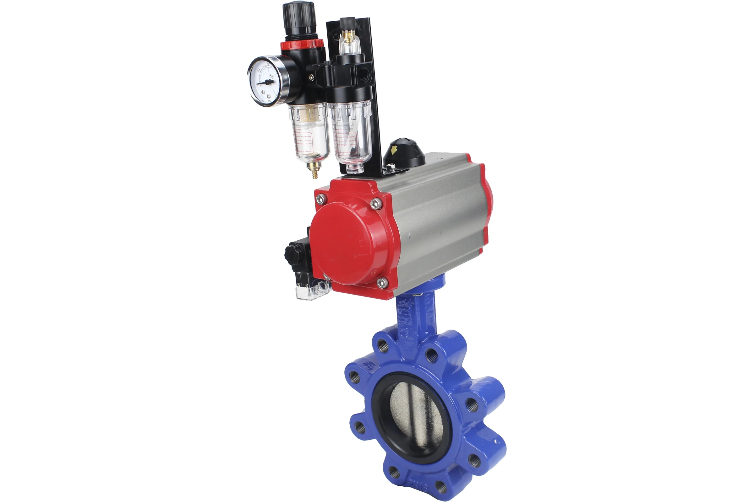 Затвор DN.ru QT450-304-NBR-2W-Fb-H Ду150 Ру16 LUG пн.привод, пн.распределитель, БПВ D050-52117