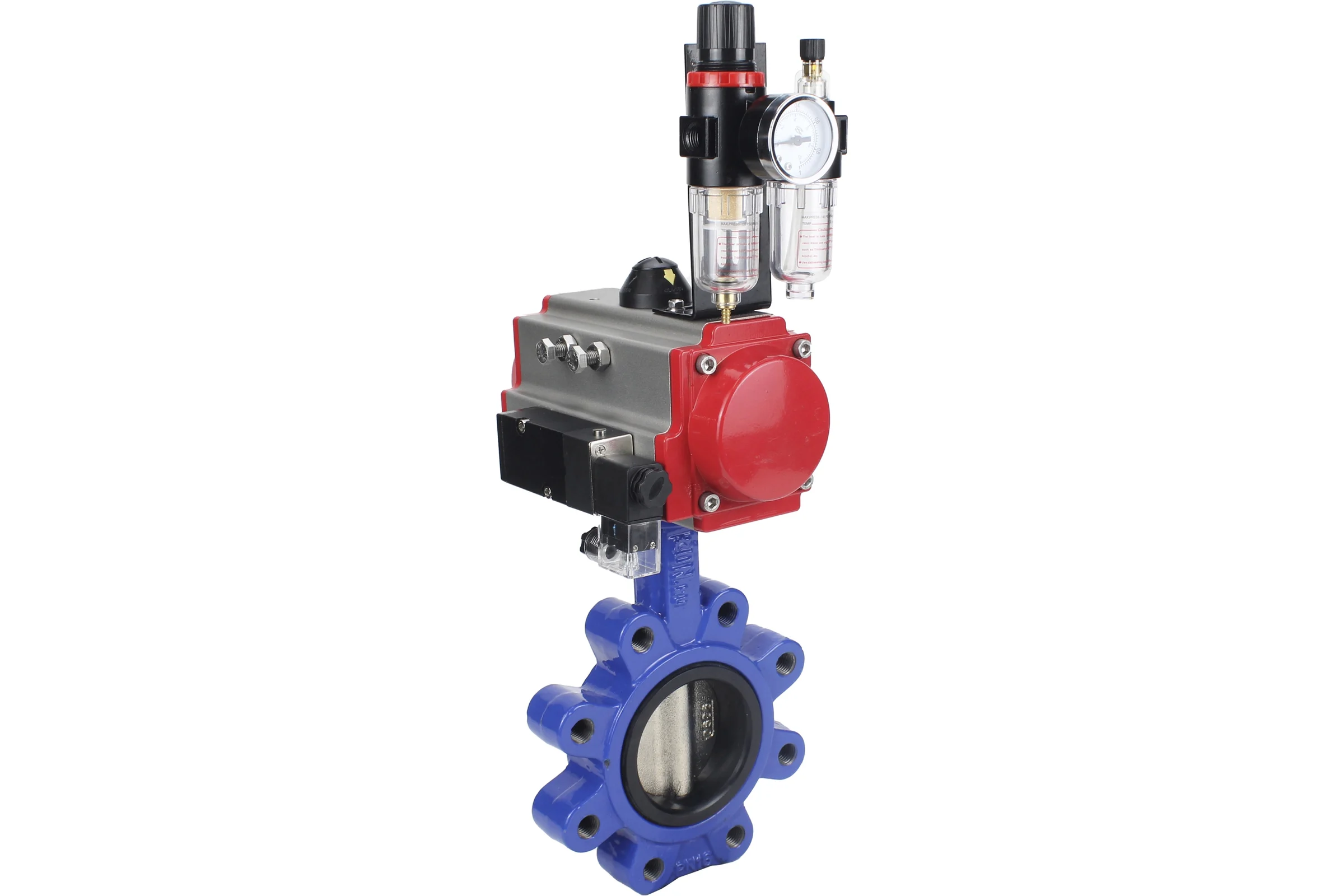 Затвор DN.ru QT450-304-NBR-2W-Fb-H Ду150 Ру16 LUG пн.привод, пн.распределитель, БПВ D050-52141