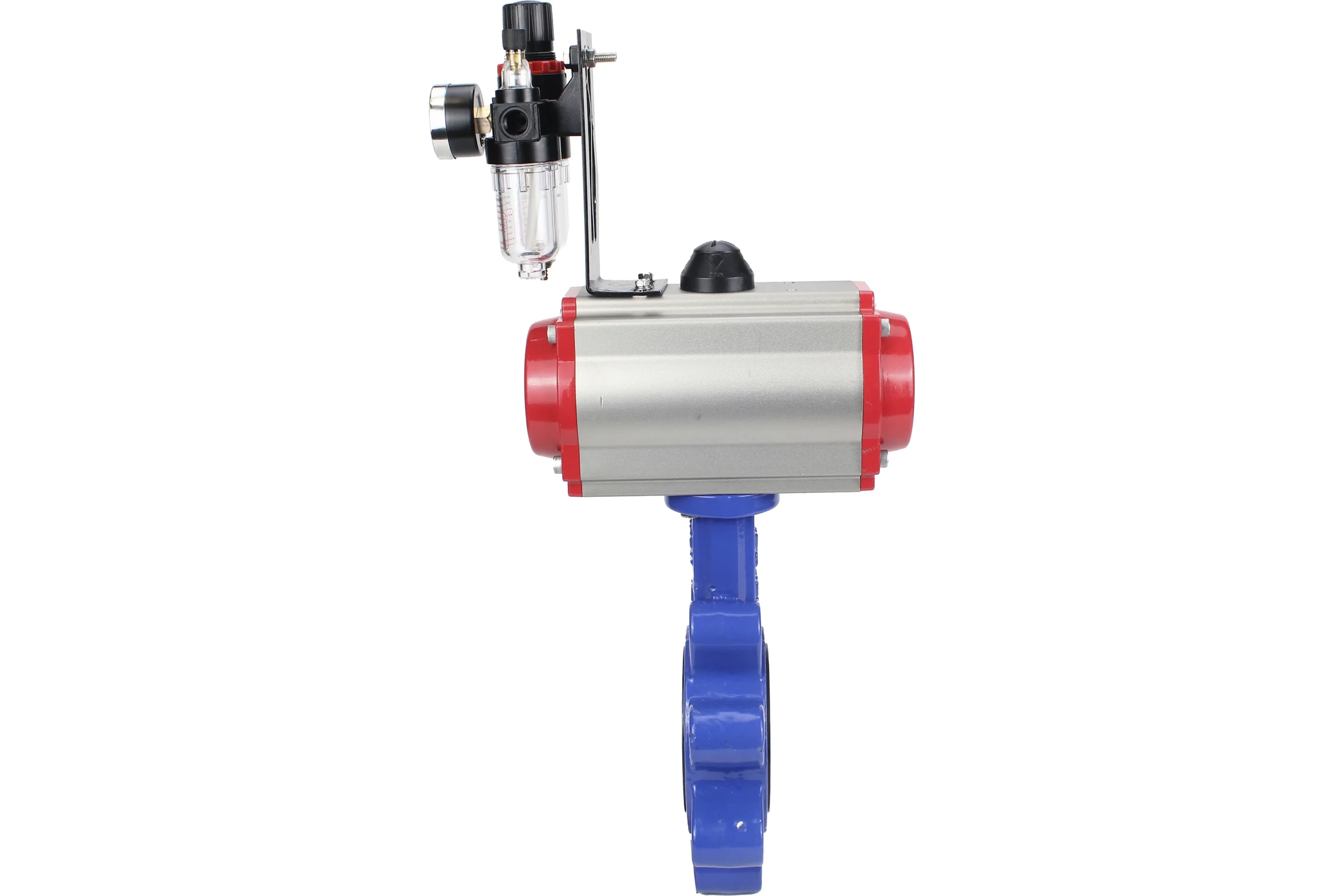 Затвор DN.ru QT450-304-NBR-2W-Fb-H Ду150 Ру16 LUG пн.привод, пн.распределитель, БПВ D050-52141