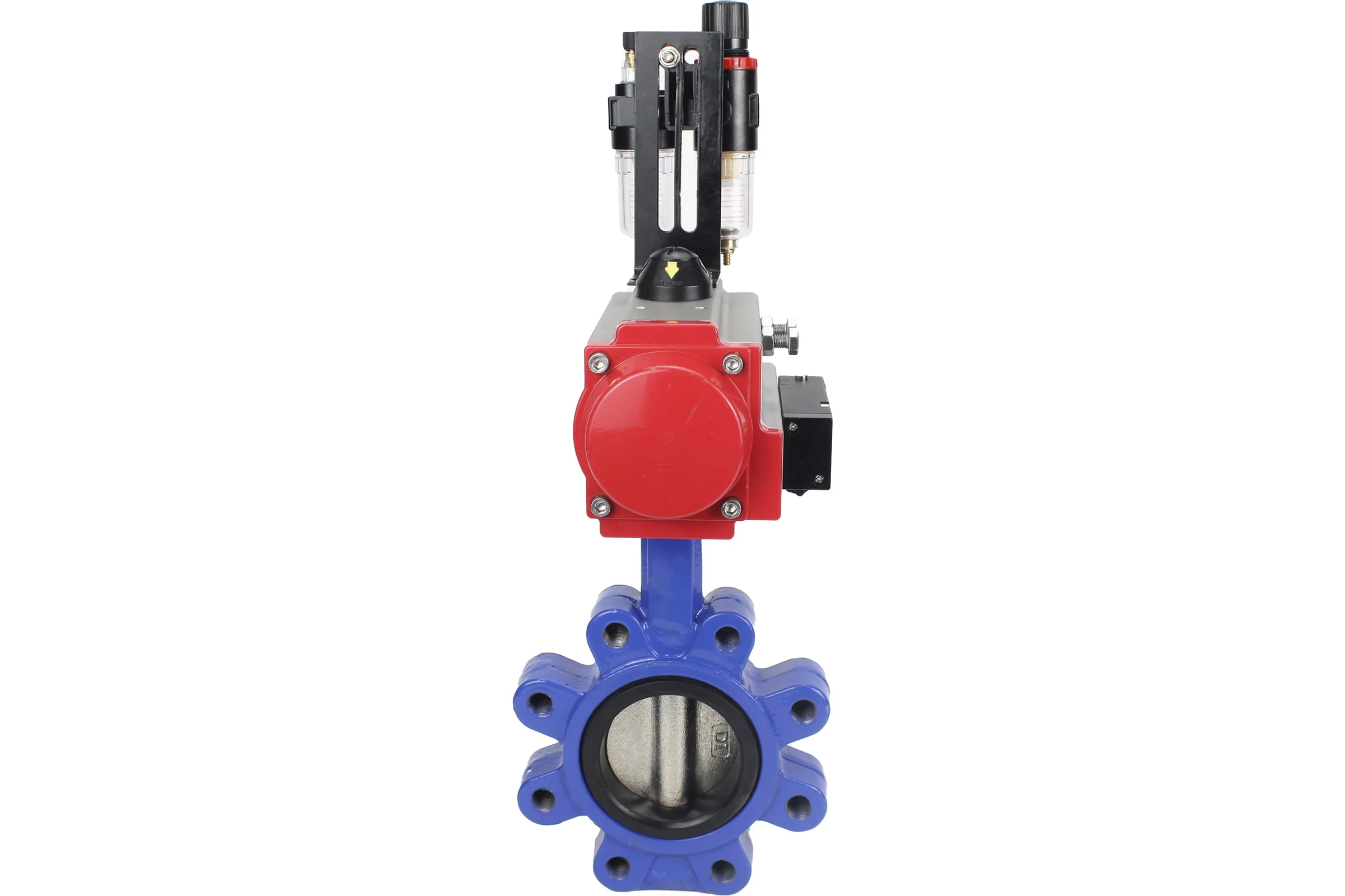 Затвор DN.ru QT450-304-NBR-2W-Fb-H Ду150 Ру16 LUG пн.привод, пн.распределитель, БПВ D050-52141