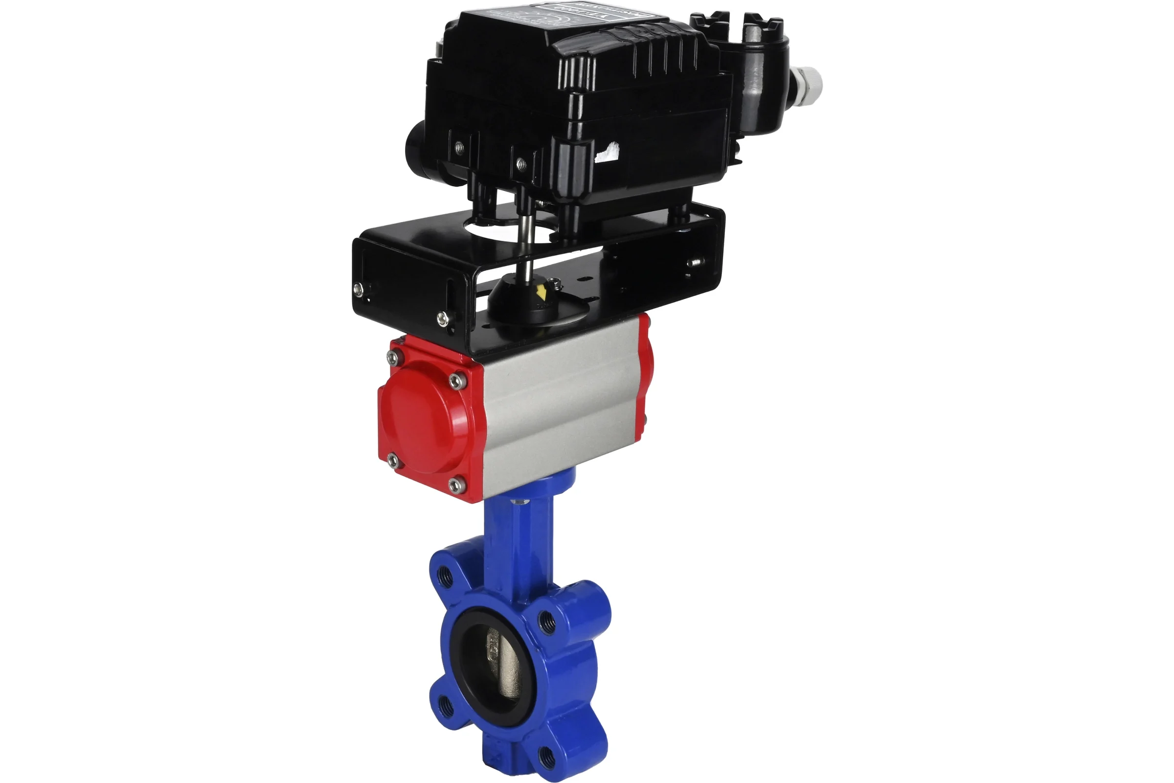 Затвор DN.ru QT450-QT450-NBR-2W-Fb-H Ду65 Ру16 LUG пневмопривод, позиционер D050-51861