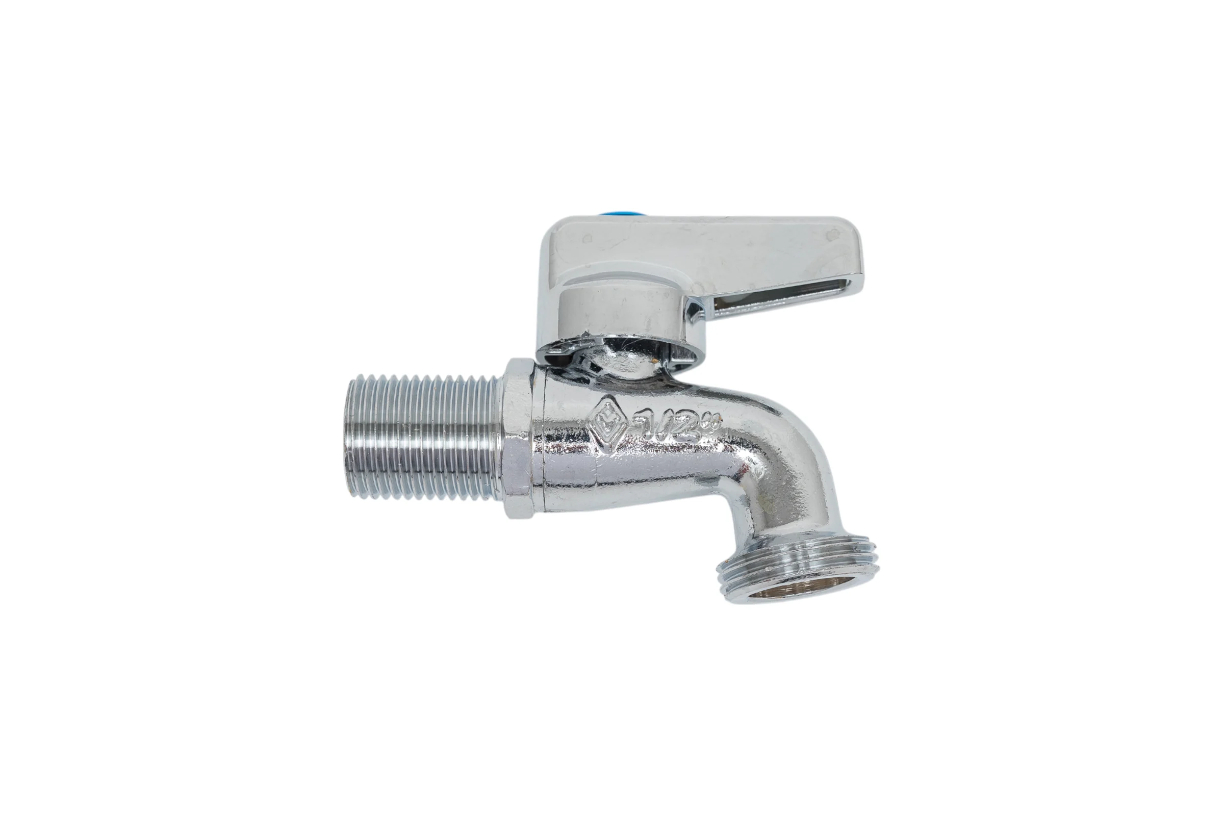 Mиникран шаровой для стиральной машины Bugatti хром, G1/2"x G3/4" арт.892 08920002