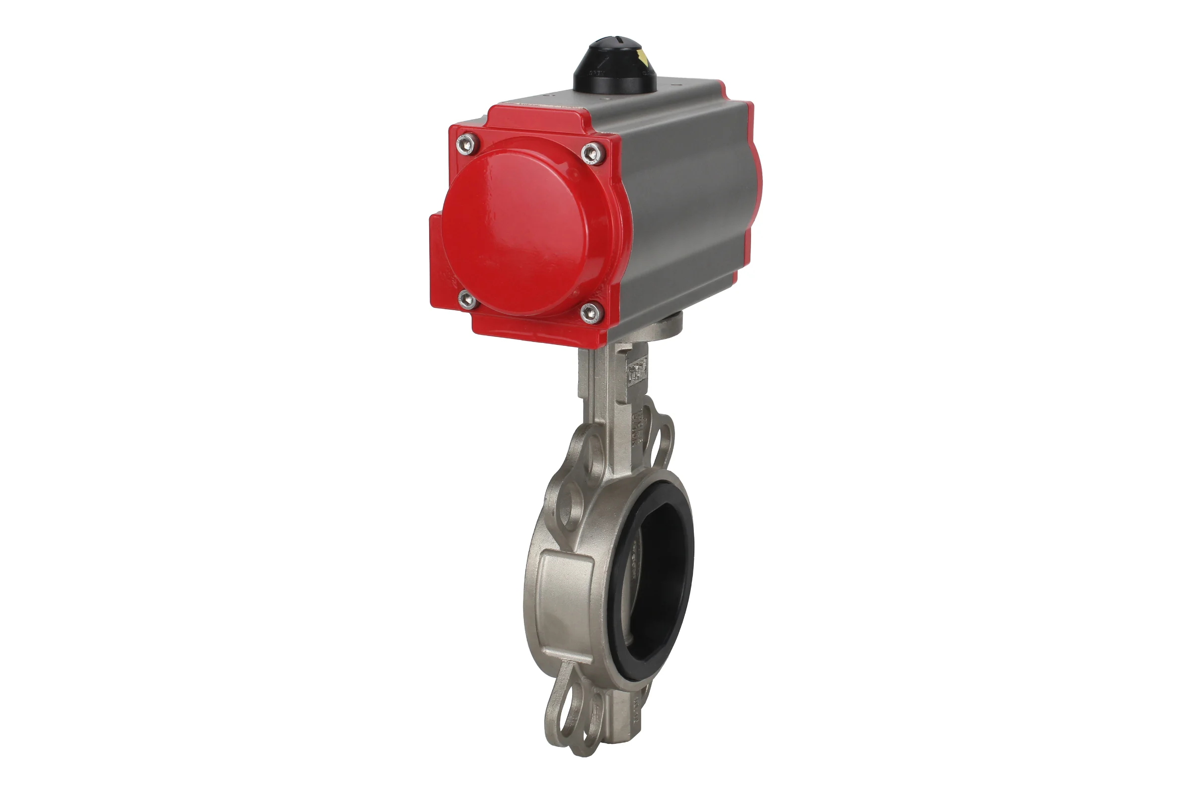 Дисковый затвор DN.ru 304-304-VITON-2W-Fb-H Ду150 Ру16 пневмопривод SA-160 D050-46659