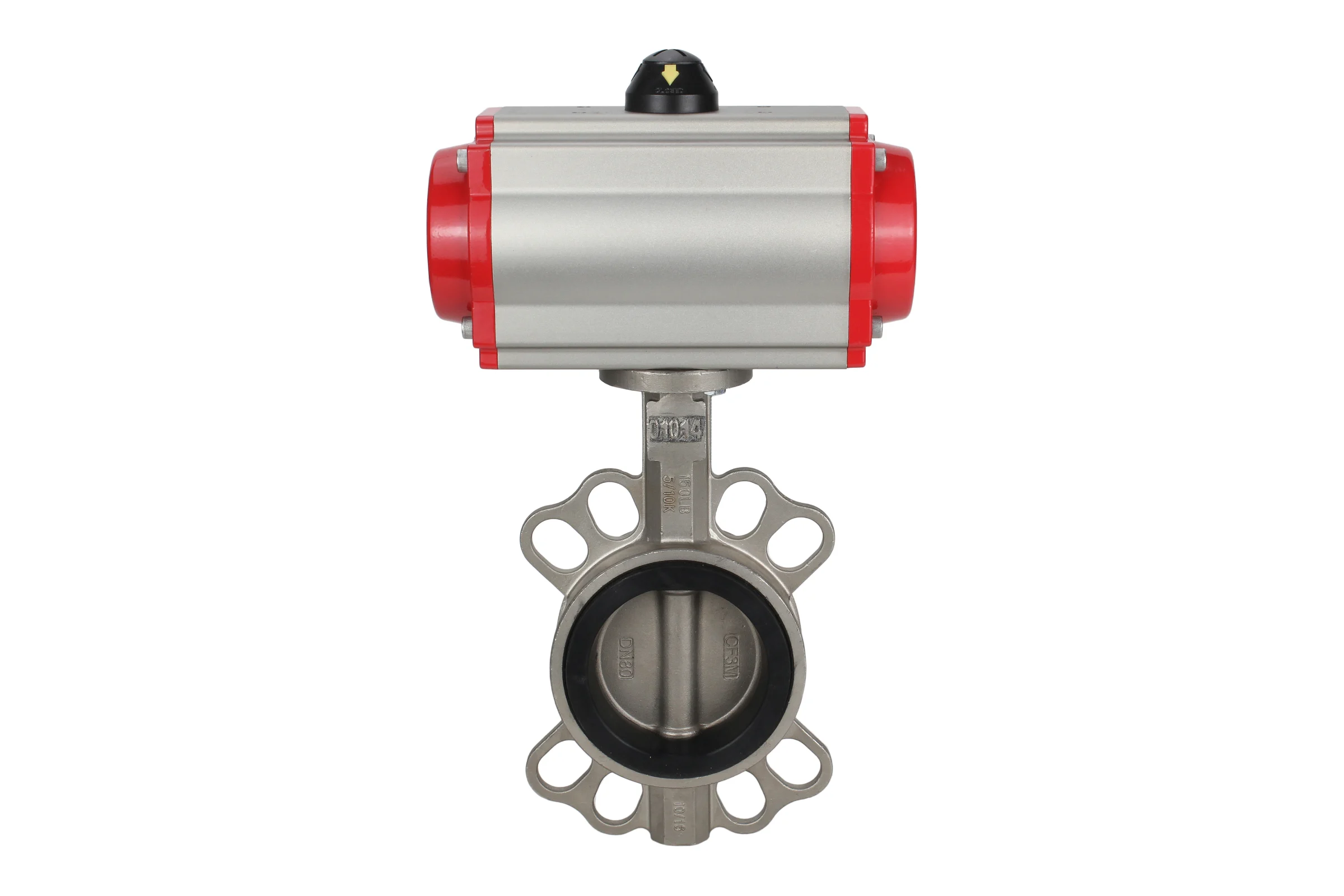 Дисковый затвор DN.ru 304-304-VITON-2W-Fb-H Ду150 Ру16 пневмопривод SA-160 D050-46659