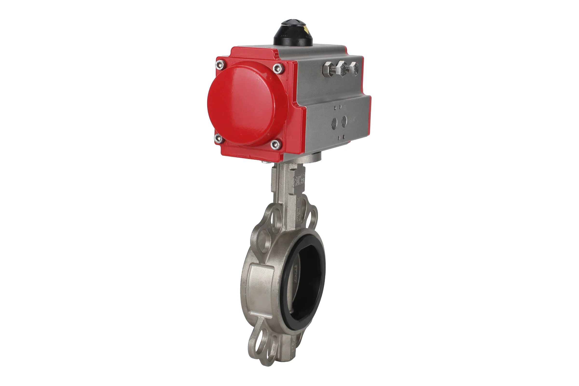 Дисковый затвор DN.ru 304-304-VITON-2W-Fb-H Ду150 Ру16 пневмопривод SA-160 D050-46659