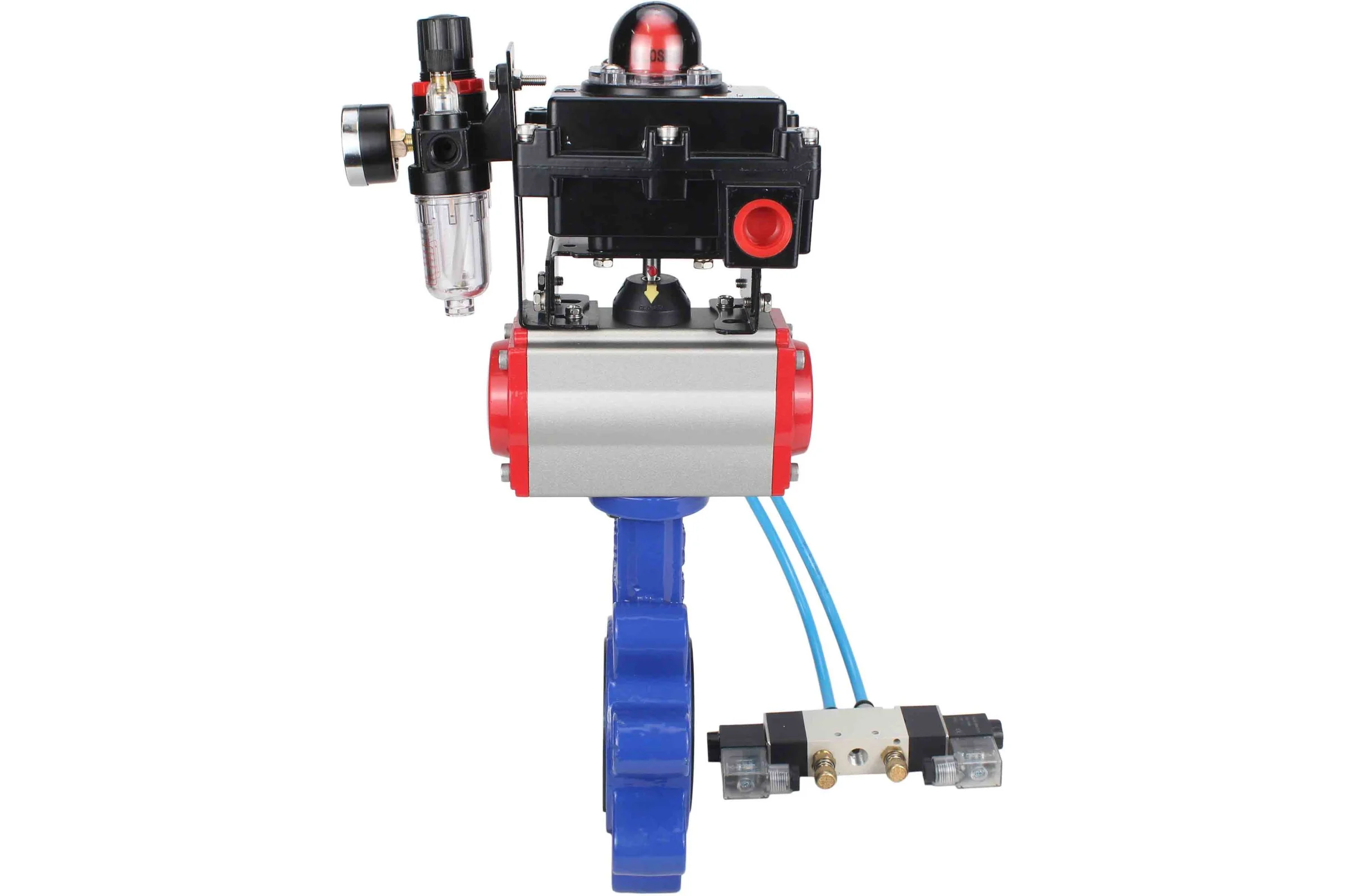 Затвор DN.ru QT450-304-EPDM-2W-Fb-H Ду80 Ру16 LUG пн.привод, пн.распред., БПВ, БКВ D050-52531