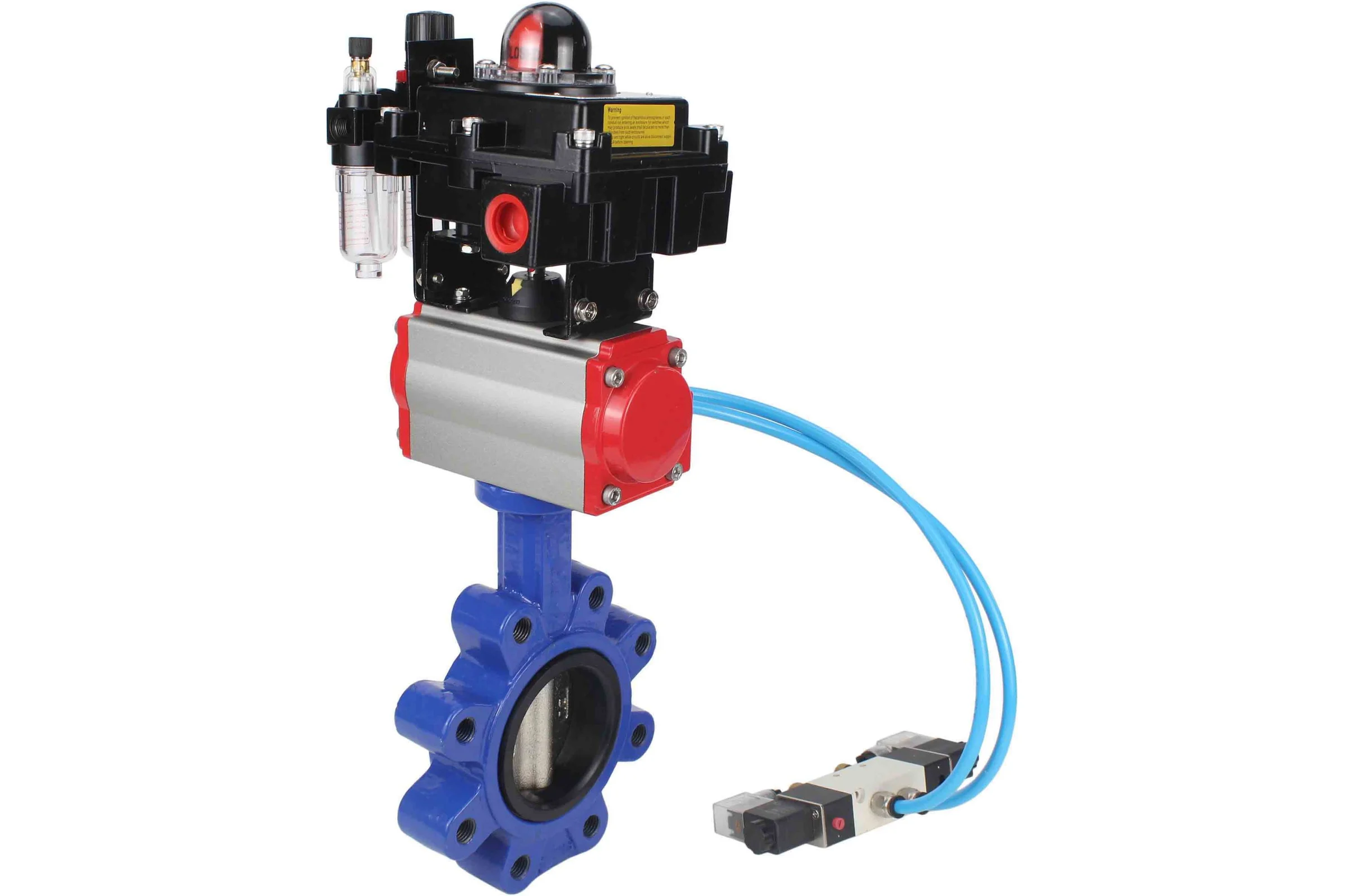 Затвор DN.ru QT450-304-NBR-2W-Fb-H Ду65 Ру16 LUG пн.привод, пн.распред., БПВ, БКВ D050-52536
