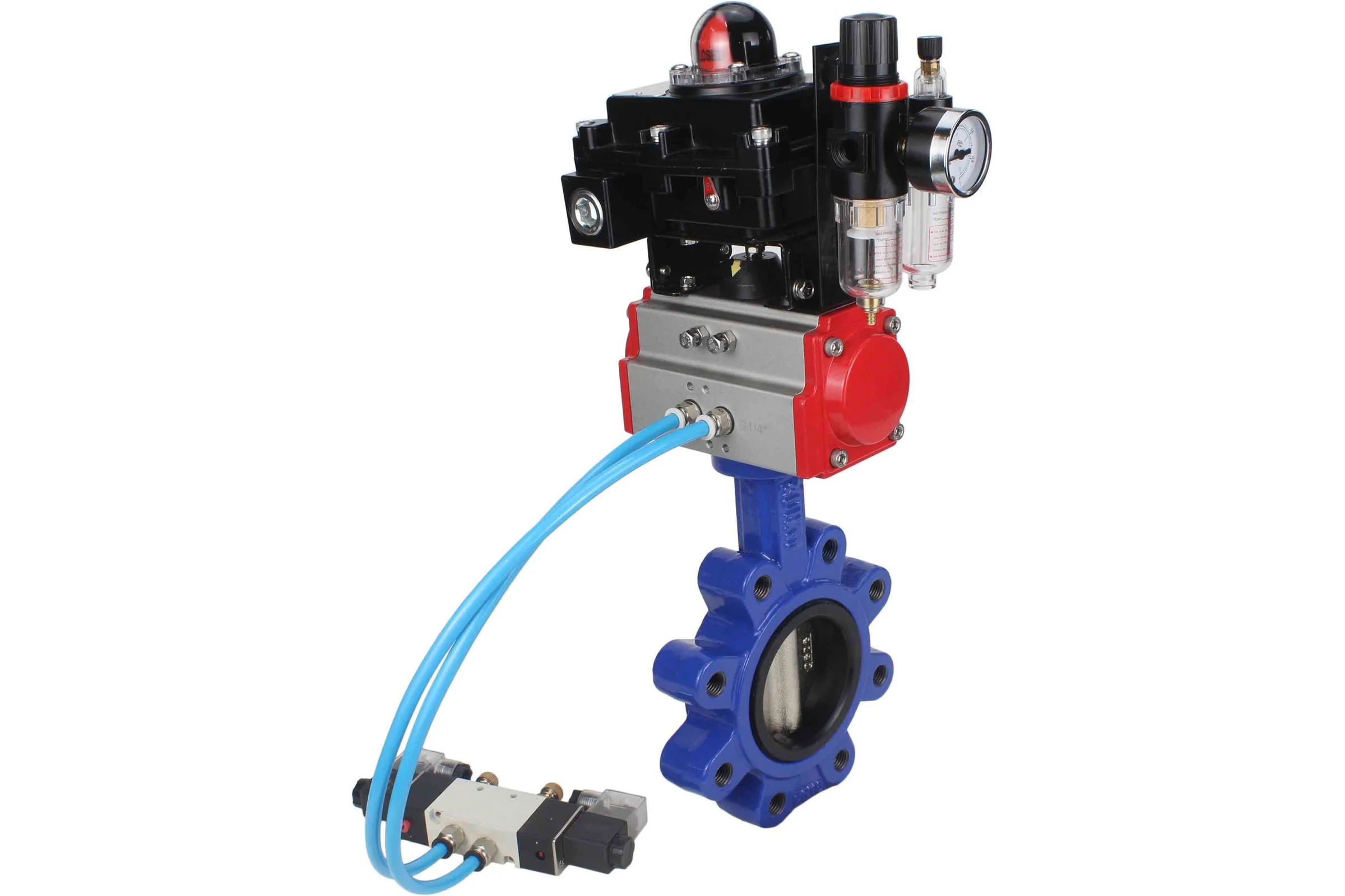 Затвор DN.ru QT450-QT450-EPDM-2W-Fb-H Ду100 Ру16 LUG пн.привод, пн.распред., БПВ, БКВ D050-51629