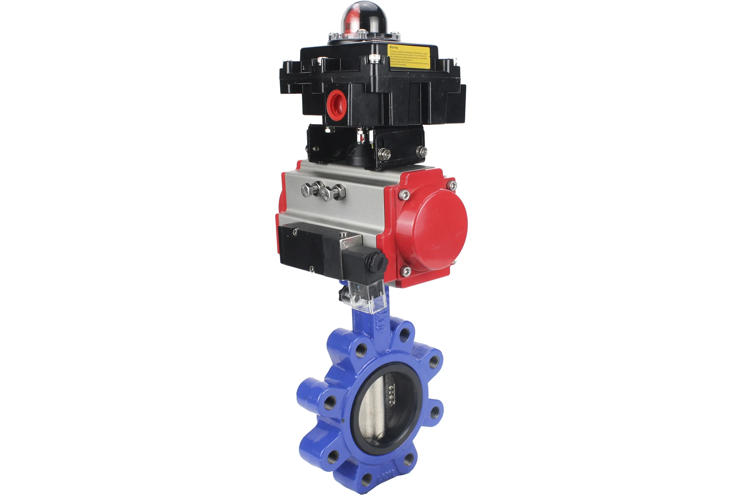 Затвор DN.ru QT450-QT450-EPDM-2W-Fb-H Ду125 Ру16 LUG пн.привод, пн.распределитель, БКВ D050-52305
