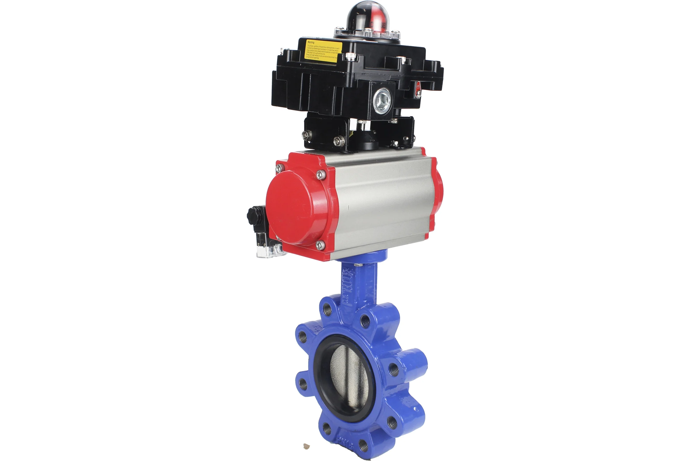 Затвор DN.ru QT450-QT450-EPDM-2W-Fb-H Ду125 Ру16 LUG пн.привод, пн.распределитель, БКВ D050-52305