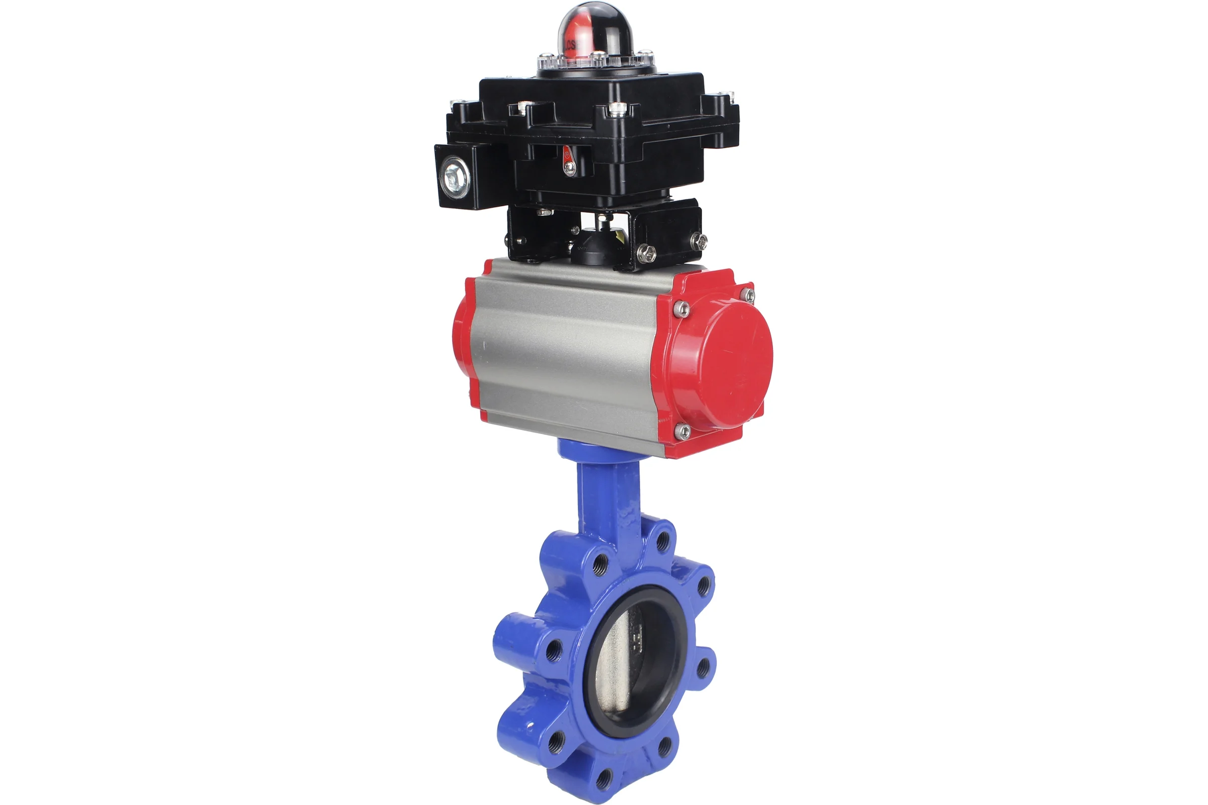 Затвор DN.ru QT450-QT450-EPDM-2W-Fb-H Ду125 Ру16 LUG пн.привод, пн.распределитель, БКВ D050-52305