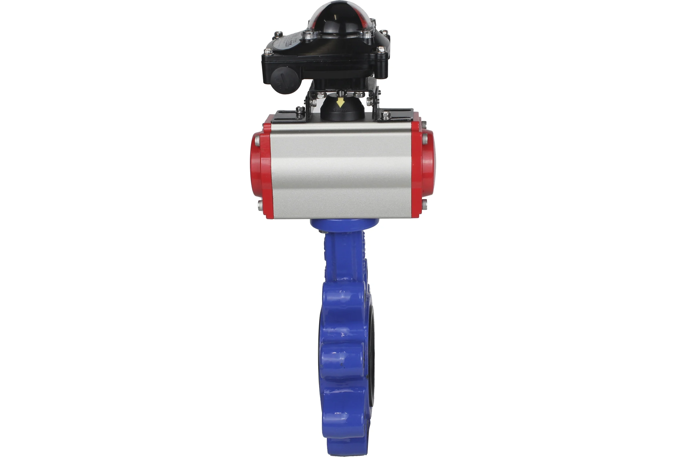 Затвор DN.ru QT450-QT450-NBR-2W-Fb-H Ду150 Ру16 LUG пн.привод, пн.распределитель, БКВ D050-52327