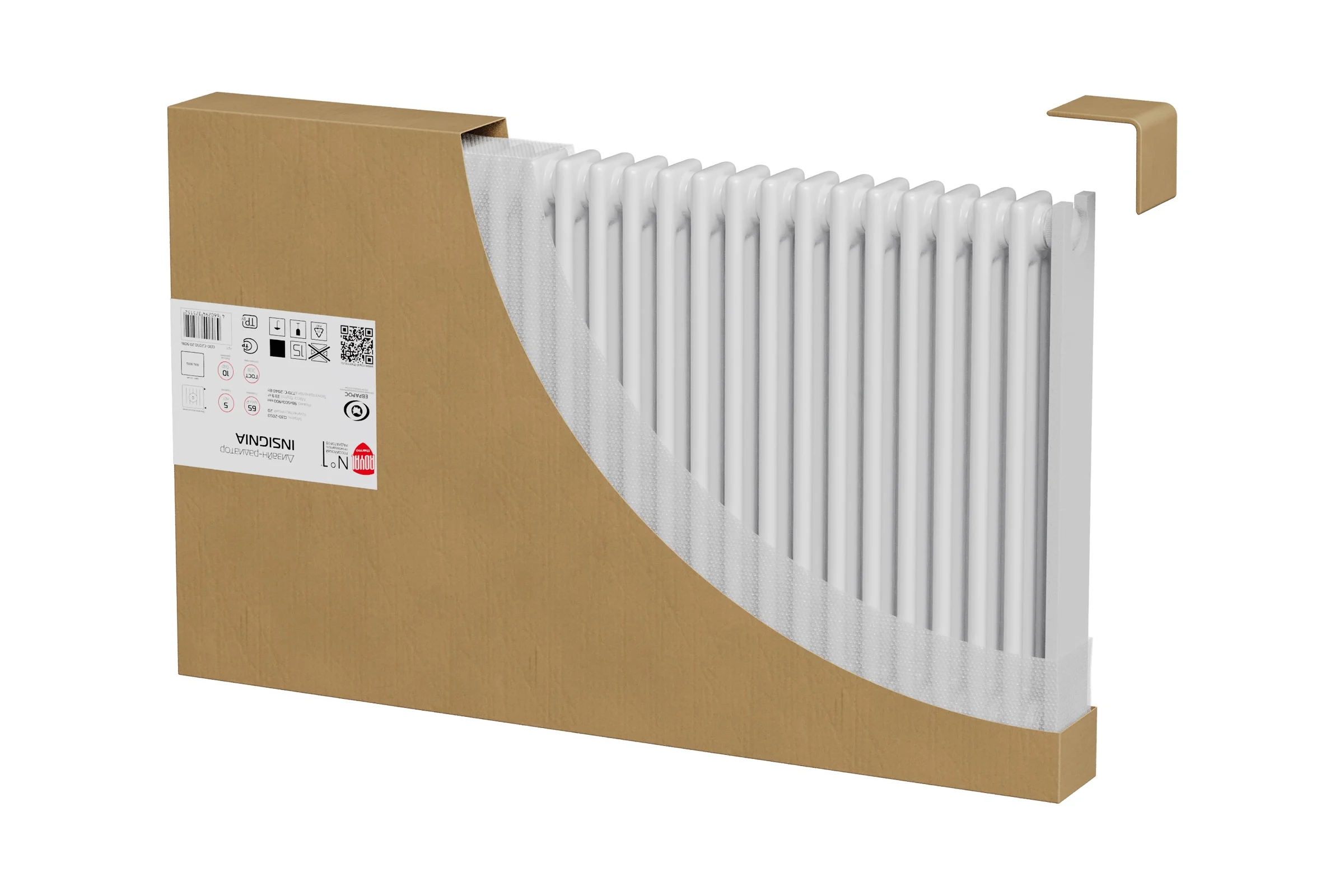 Дизайн-радиатор ROYAL THERMO Insignia VC3050 - 26 секц. RAL9016 НС-1631242