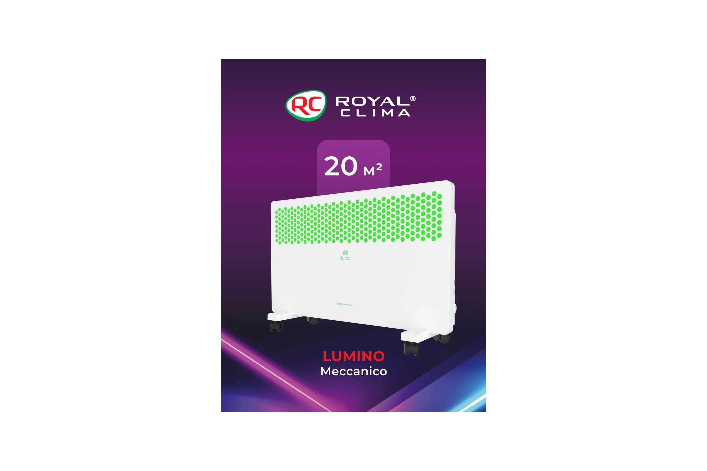 Электрический конвектор Royal Clima  LUMINO Meccanico REC-LUW1500M