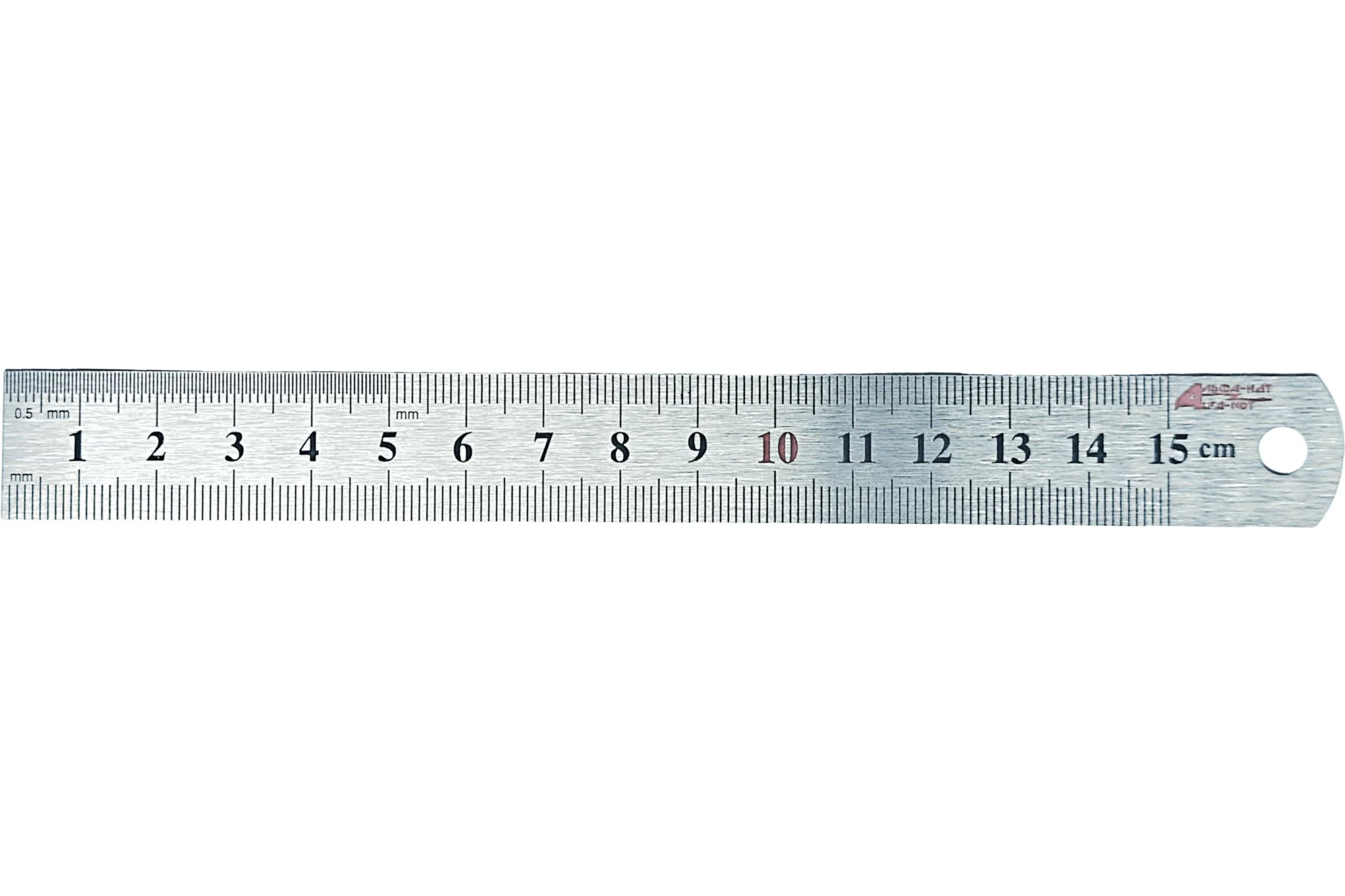 Линейка металлическая АЛЬФА-НДТ 150мм УП-00004337