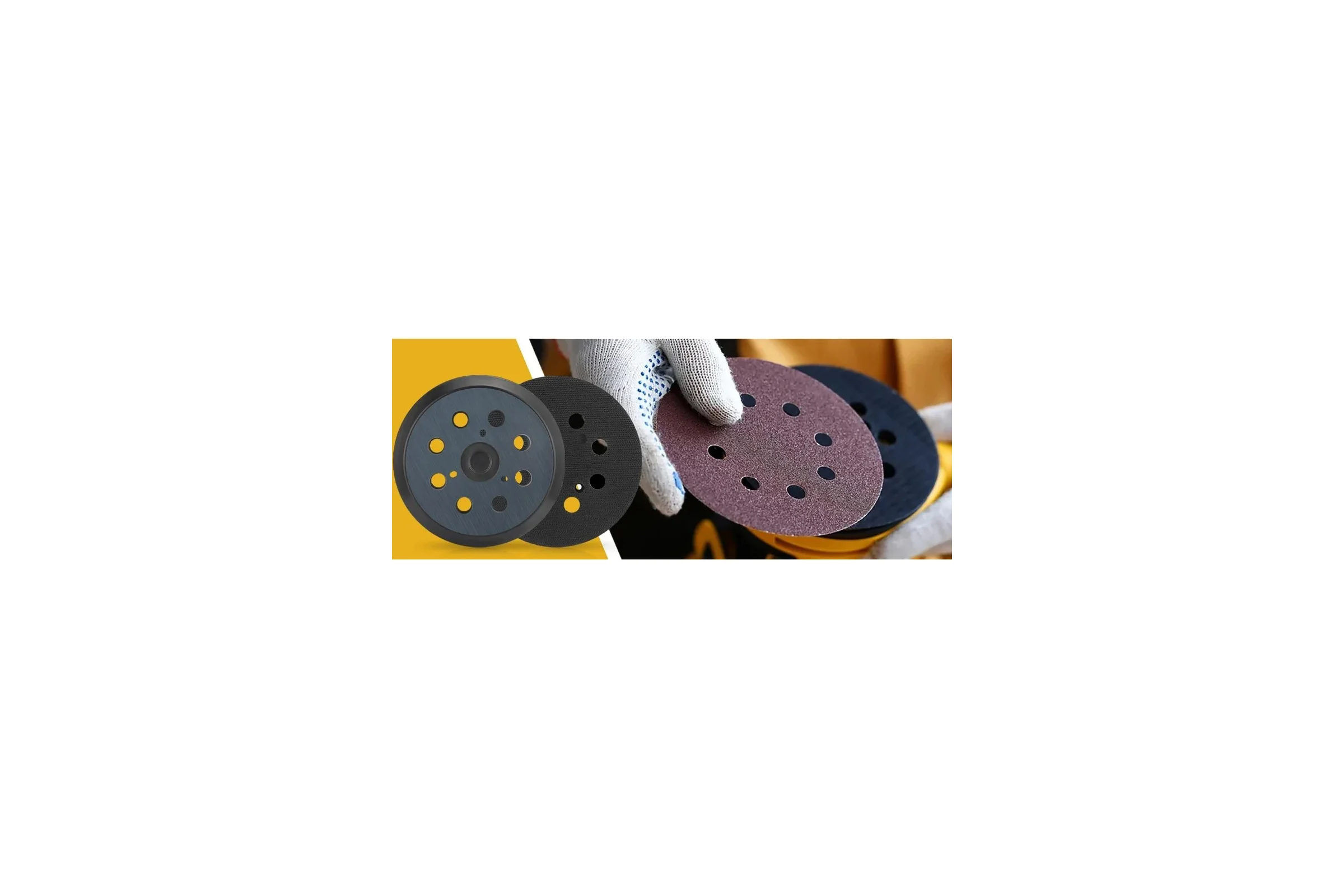 Комплект из опорной тарелки Vitatools подошва, 125 мм, для Makita, DeWalt, Vitatооls, 5 шт PD-125-8-3-B-5