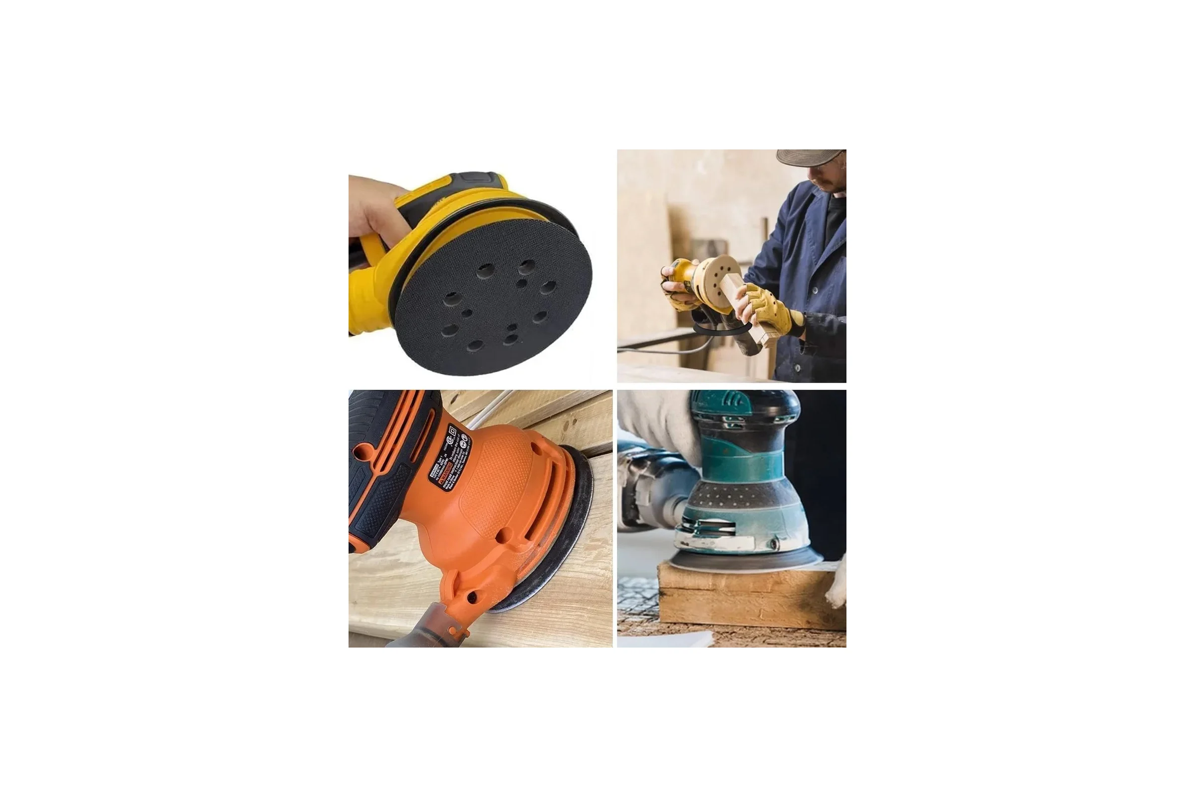Комплект из опорной тарелки Vitatools подошва, 125 мм, для Makita, DeWalt, Vitatооls, 5 шт PD-125-8-3-B-5