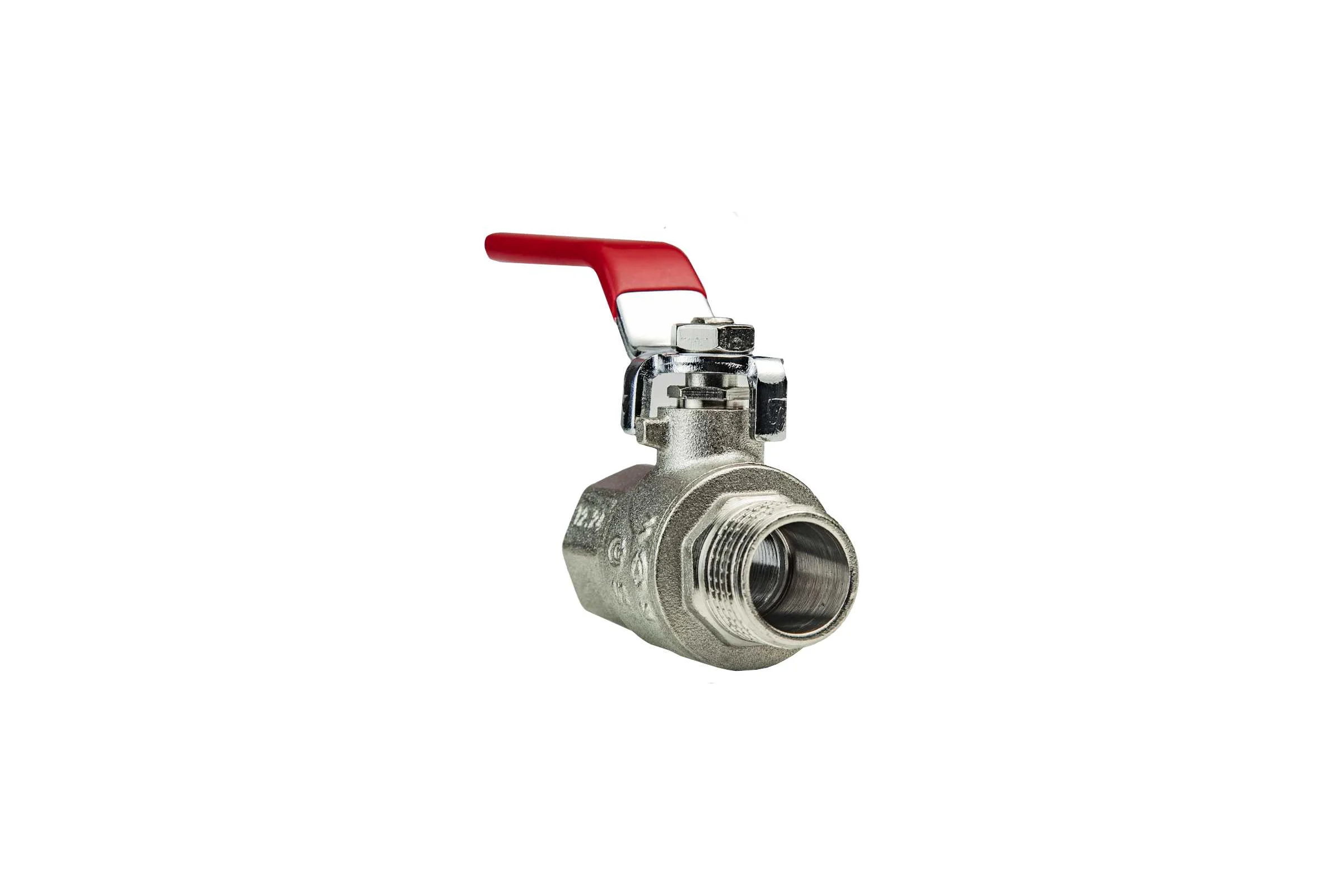 Кран шаровой KROMWELL ручка-рычаг, 1/2", внутренняя - внутренняя резьба KW.283.04