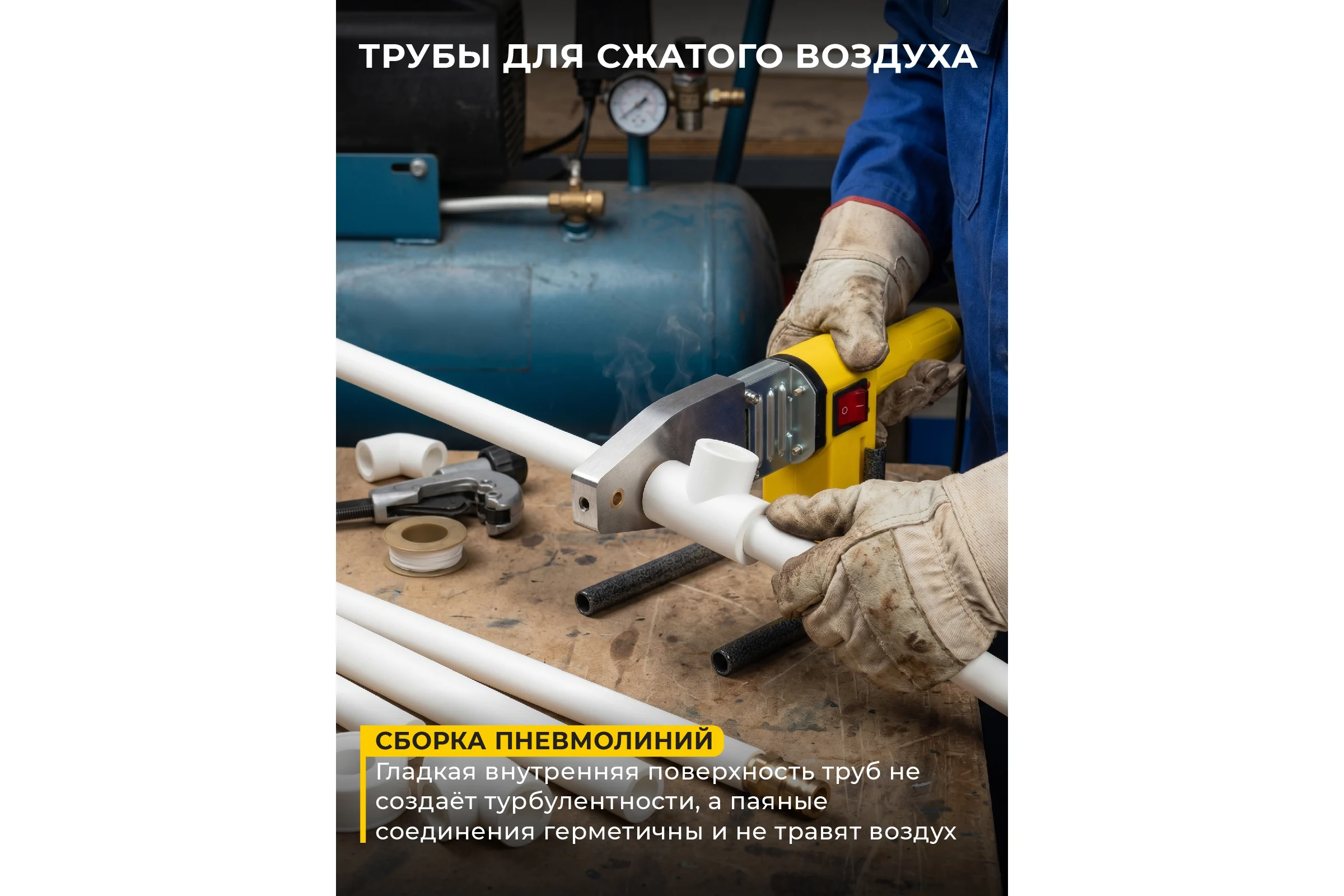 Аппарат для сварки пластиковых труб Kolner KPW 950C 8031900084
