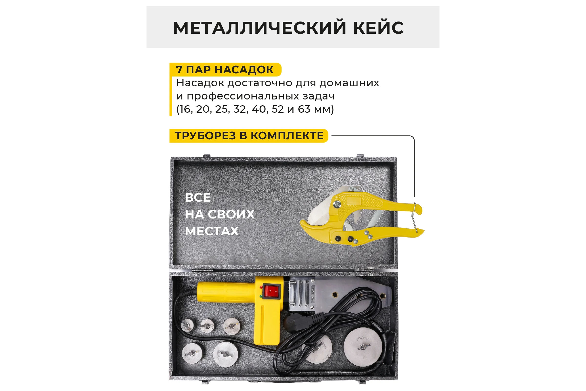 Аппарат для сварки пластиковых труб Kolner KPW 950C 8031900084