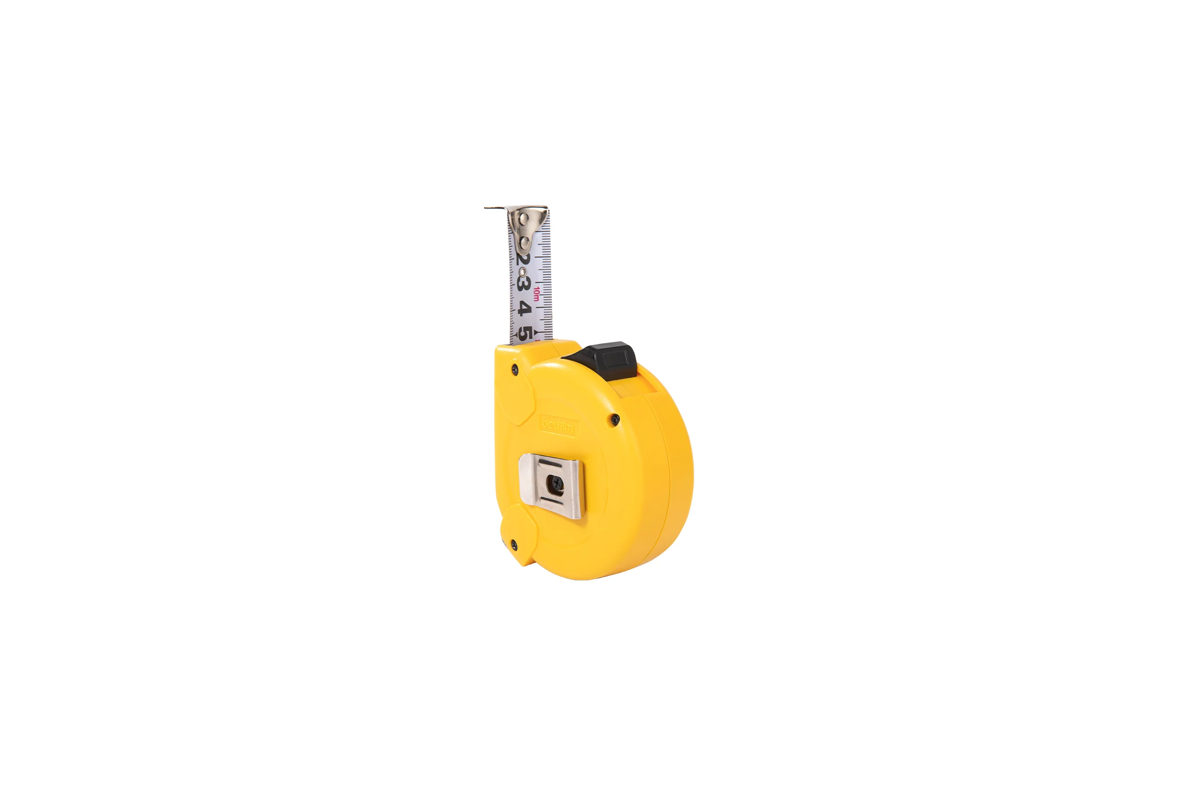 Рулетка DELI DL281025 10м х 25мм, метрическая с ремешком и клипсой 166269