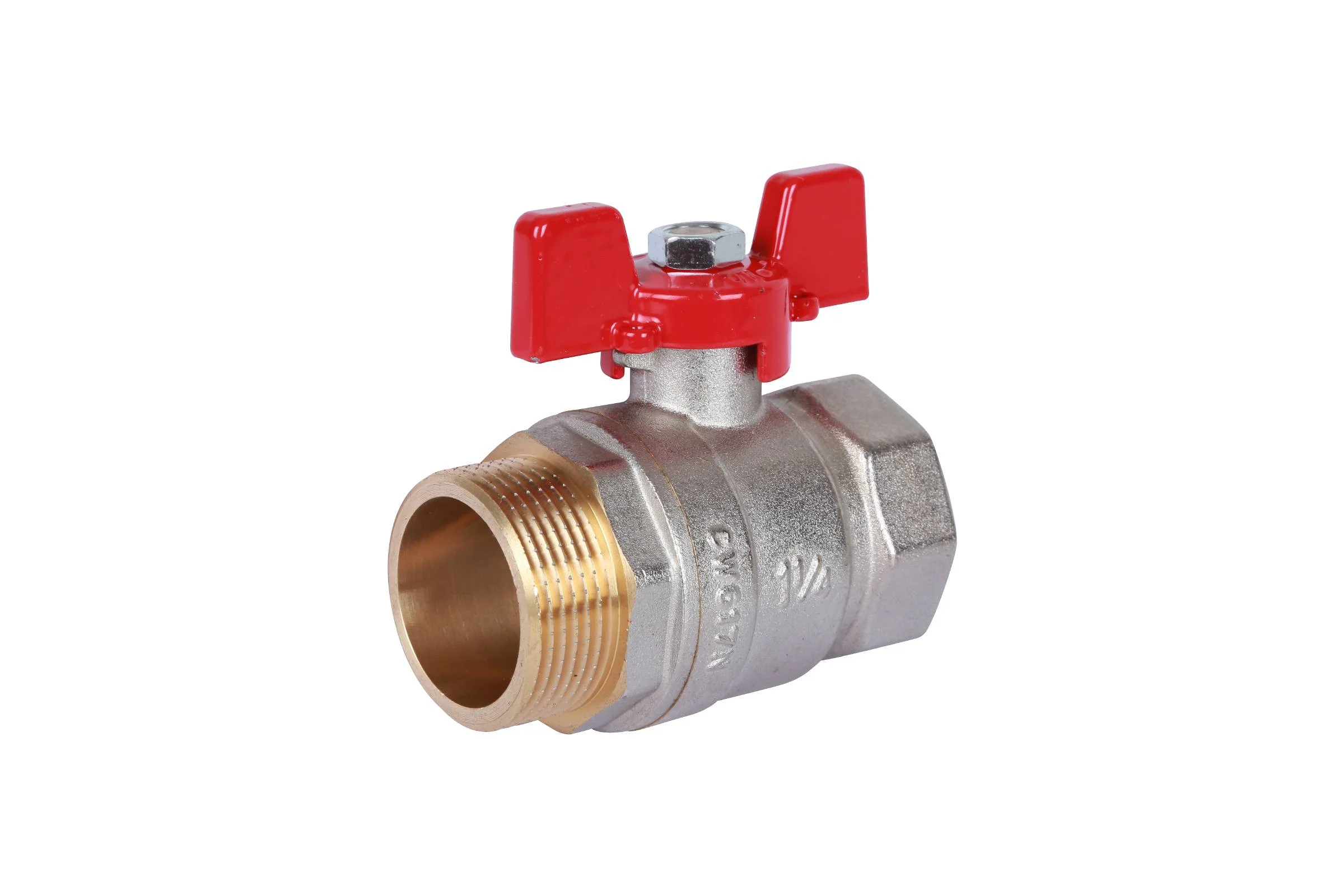 Кран шаровой ROMMER НР/НР, ручка бабочка, 1" RBV-0007-2410225 RG00938RJNBUP9