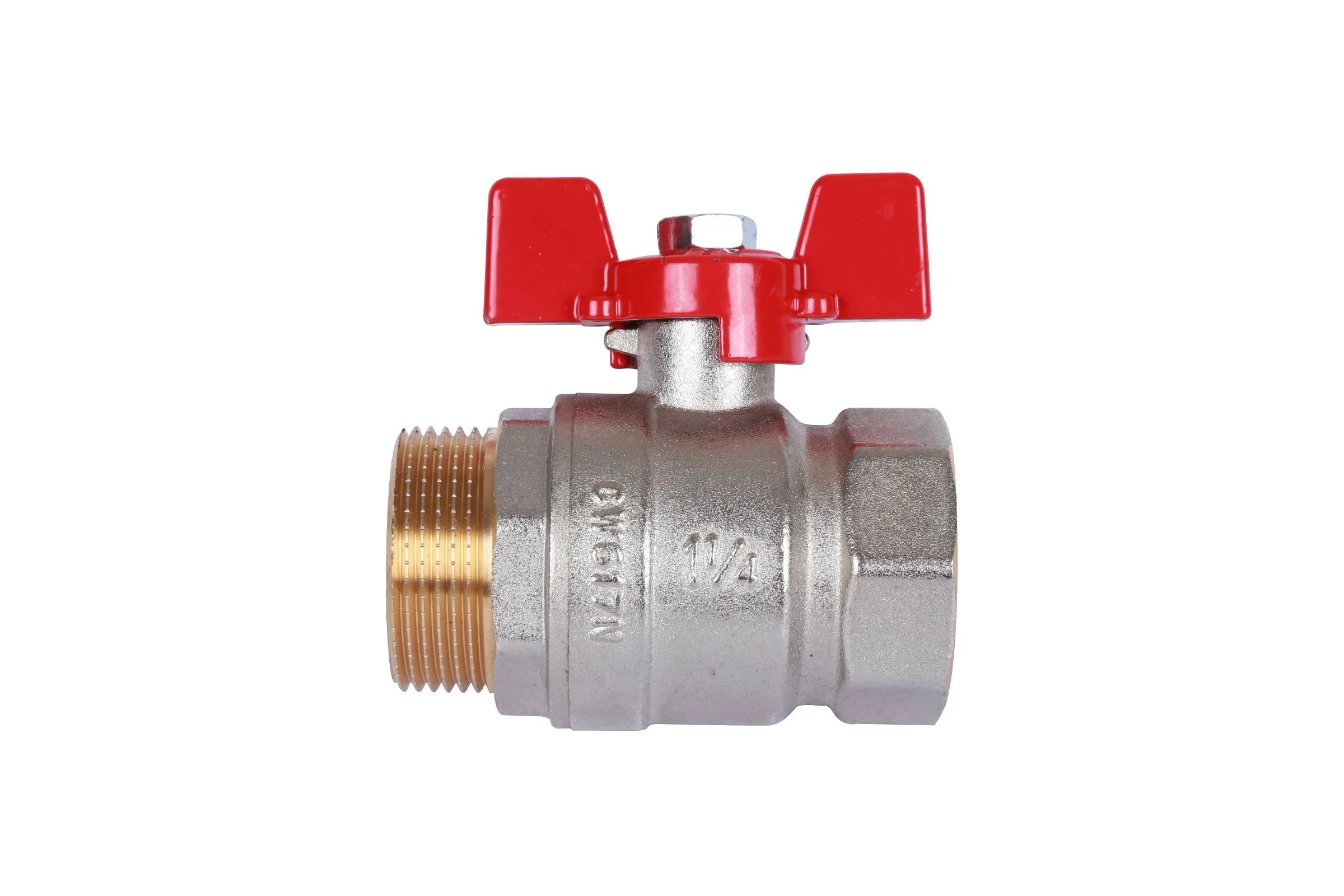 Кран шаровой ROMMER НР/НР, ручка бабочка, 1" RBV-0007-2410225 RG00938RJNBUP9