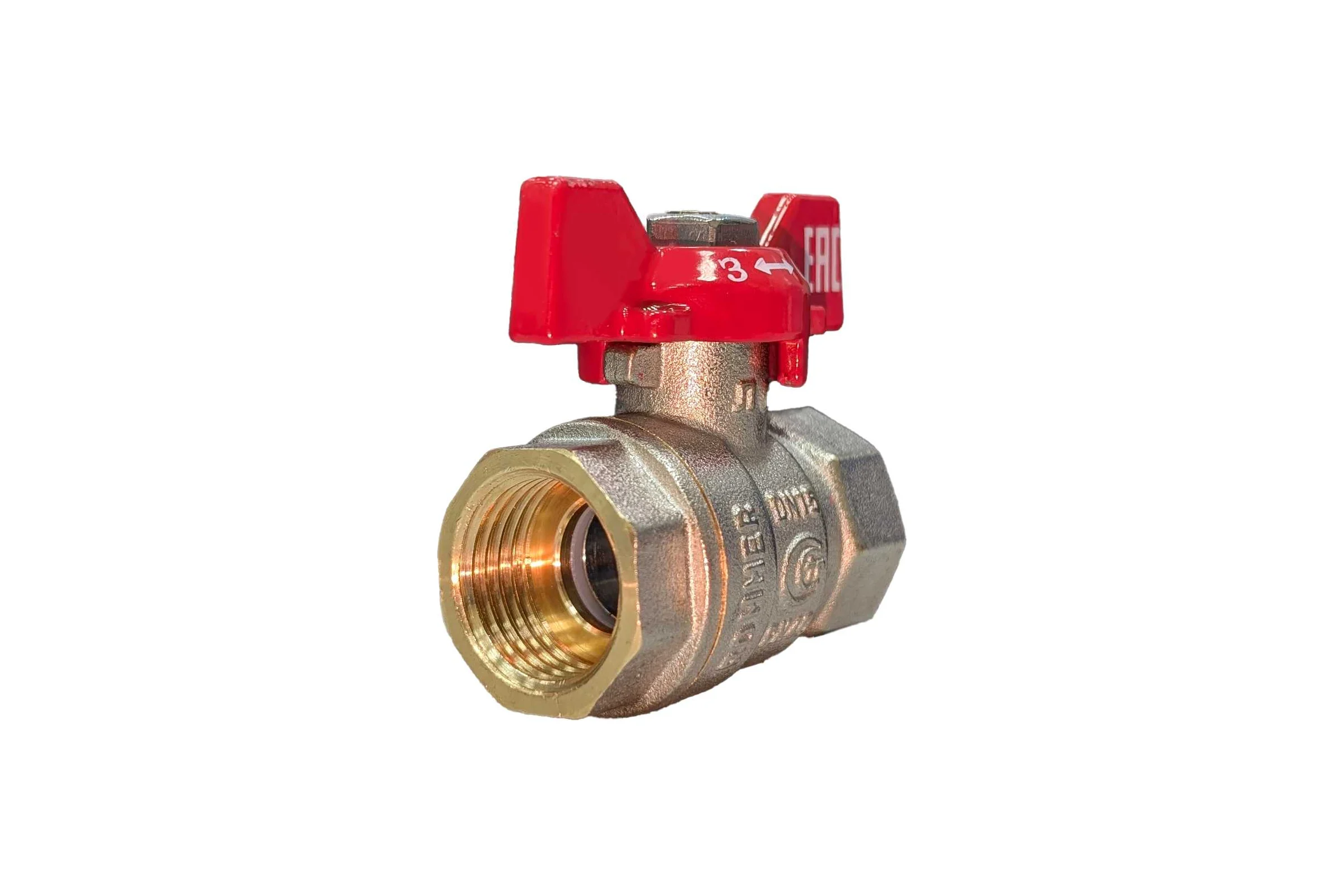 Кран шаровой ROMMER ВР/ВР, ручка бабочка, 1/2" RBV-0003-2110215 RG00938RJN988L