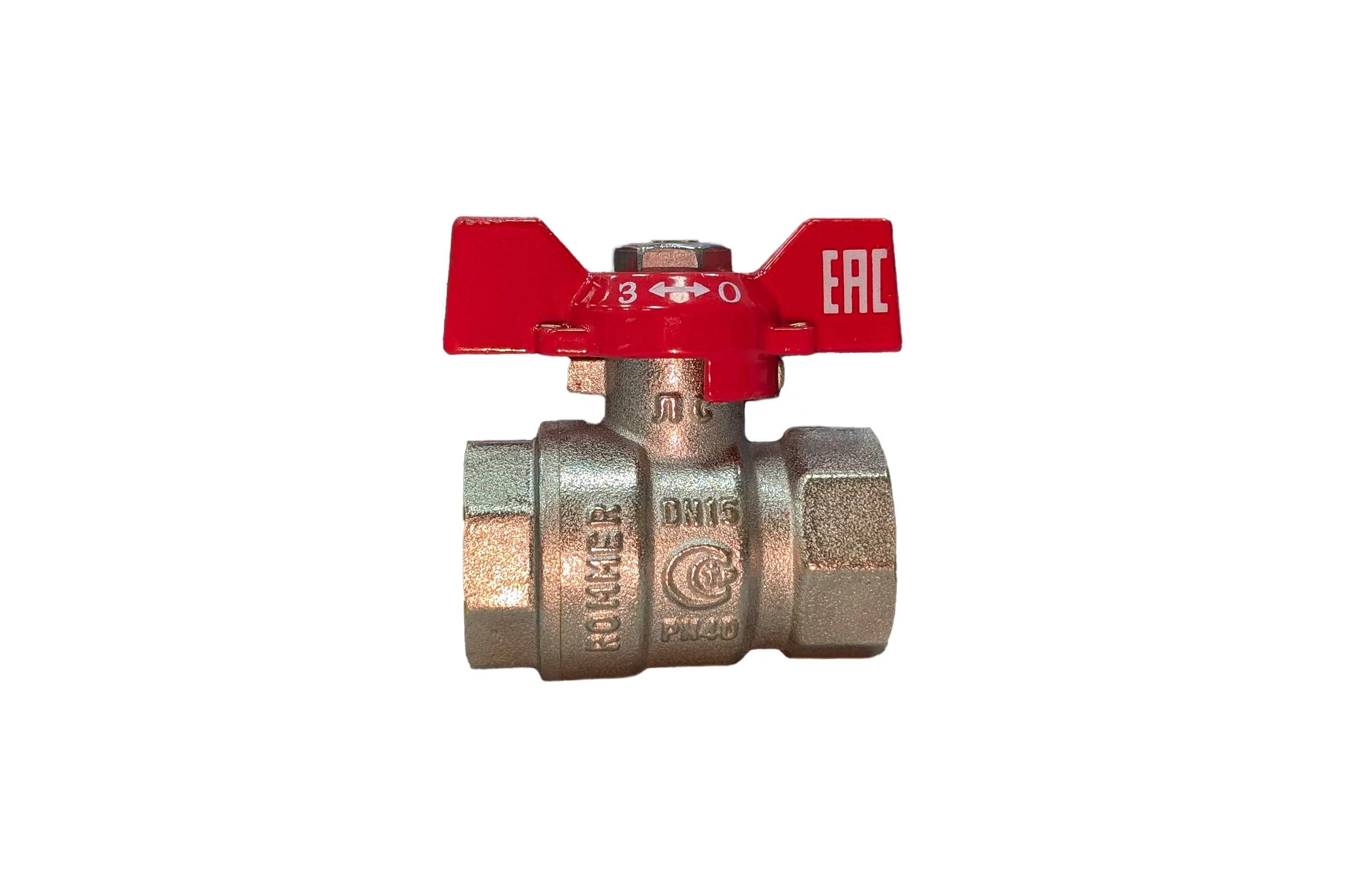 Кран шаровой ROMMER ВР/ВР, ручка бабочка, 1/2" RBV-0003-2110215 RG00938RJN988L