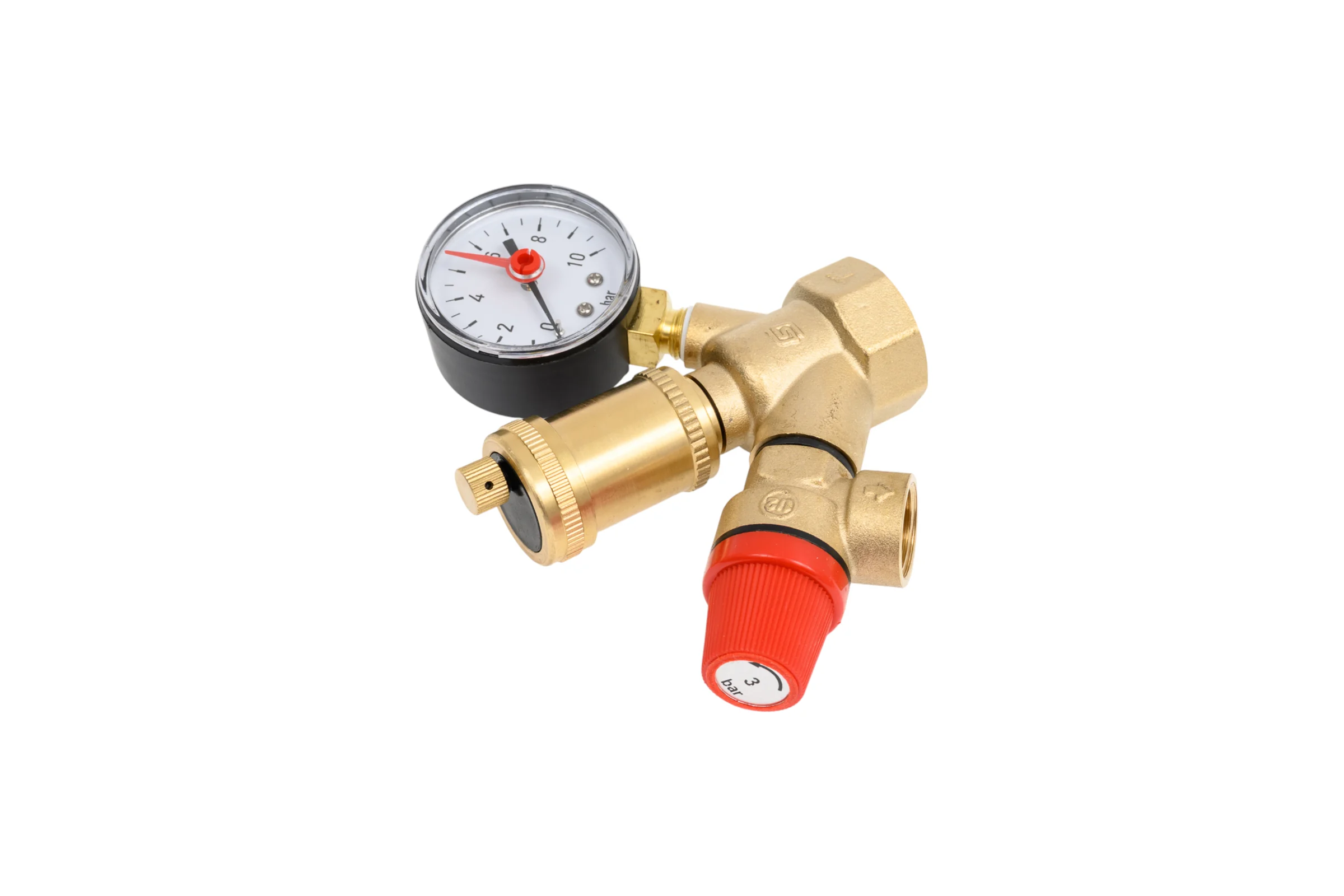 Группа безопасности SantechSystems для котла, 1" ВР, латунь, 3бар, до 44 кВт 118-9896