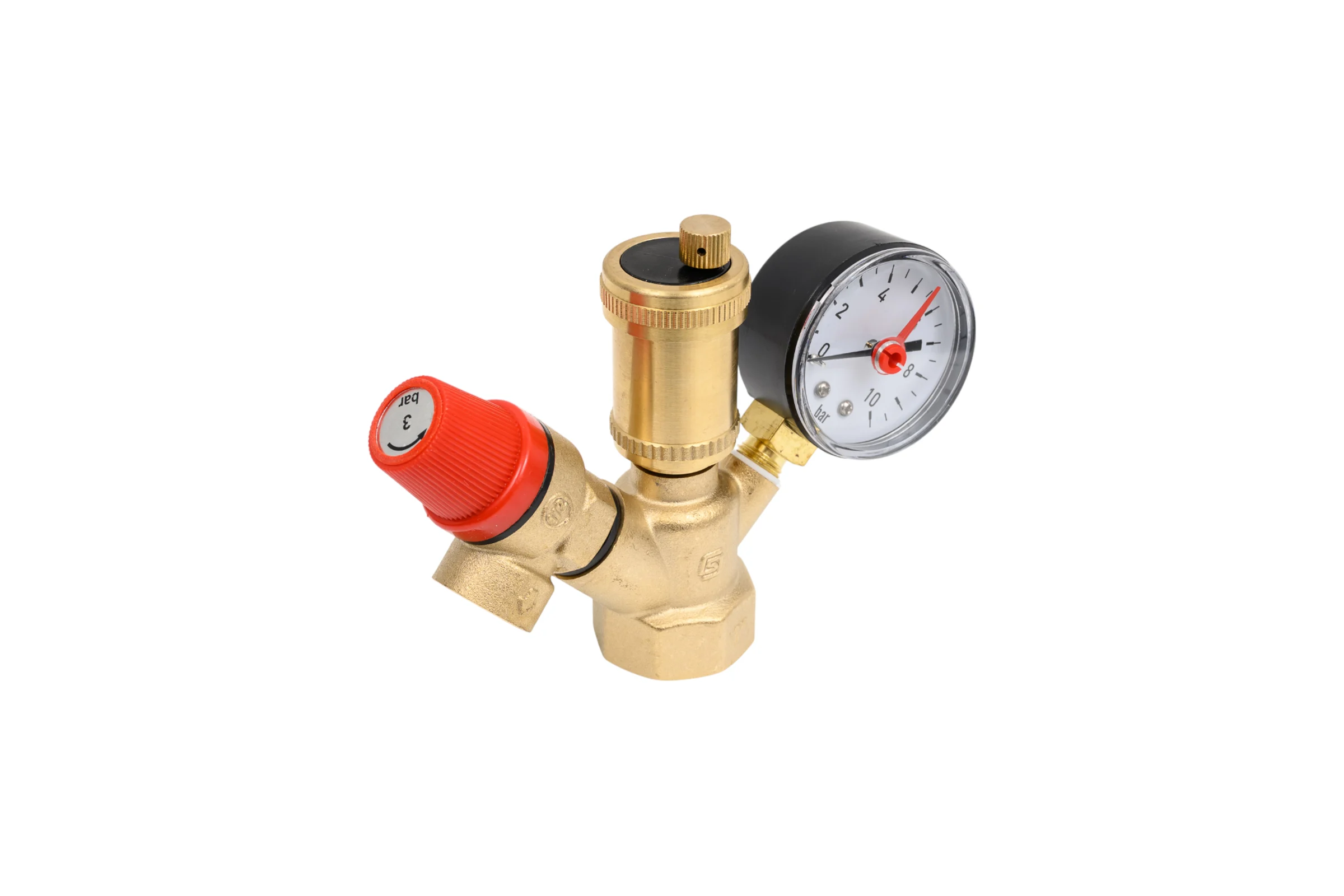 Группа безопасности SantechSystems для котла, 1" ВР, латунь, 3бар, до 44 кВт 118-9896