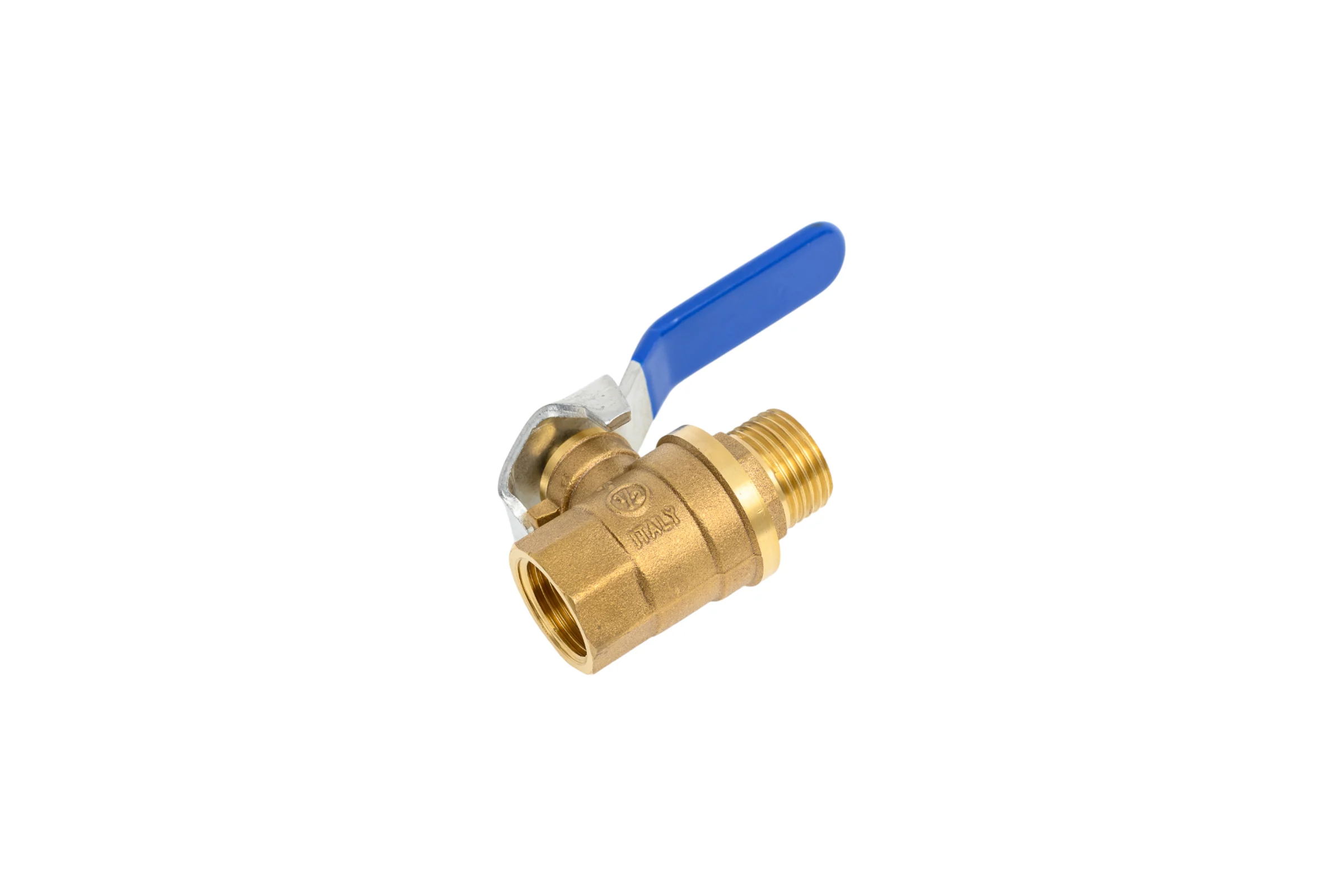 Шаровой кран SMT 1/2"МхF, синяя ручка, латунь 521H6604B