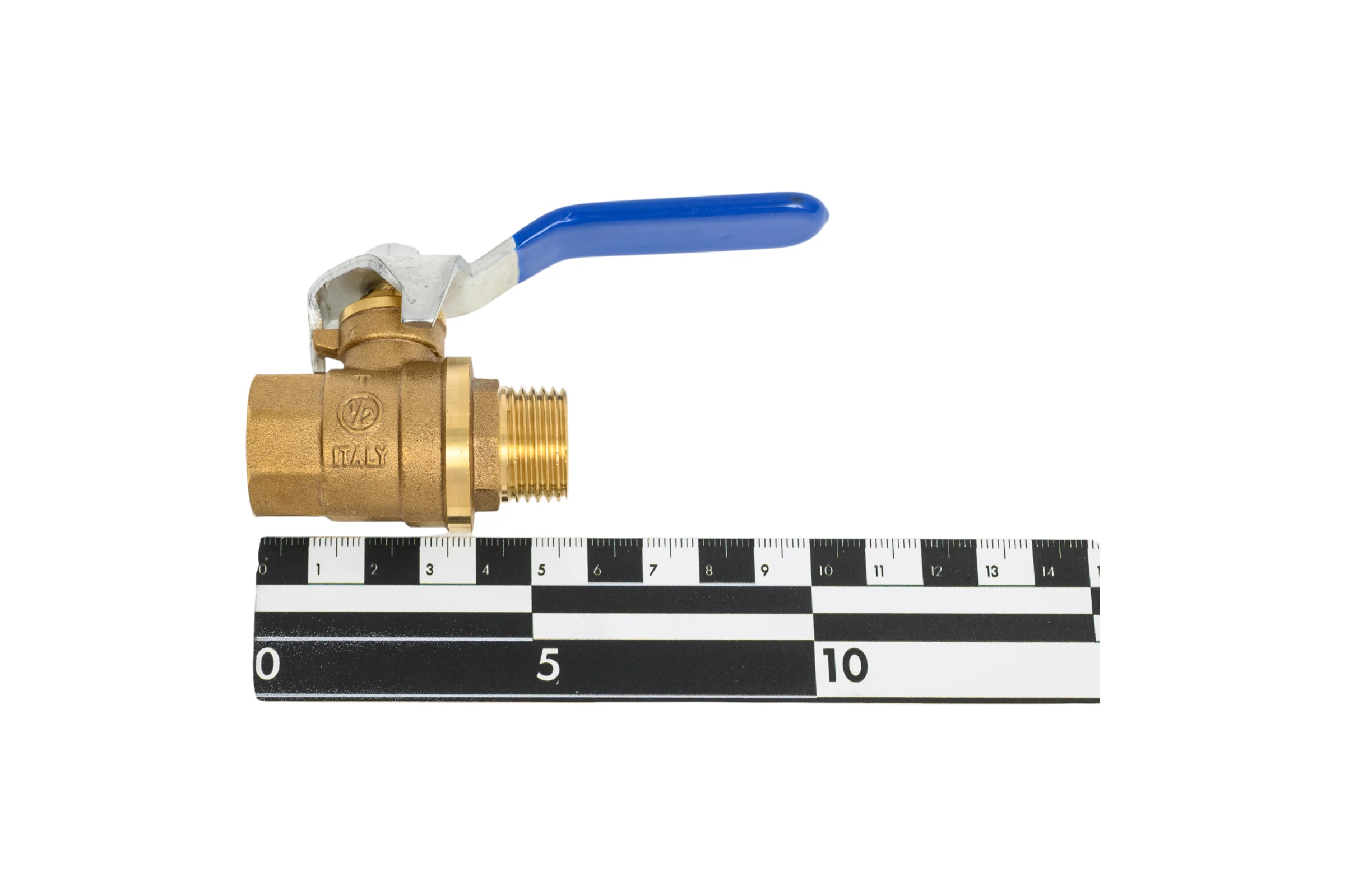 Шаровой кран SMT 1/2"МхF, синяя ручка, латунь 521H6604B