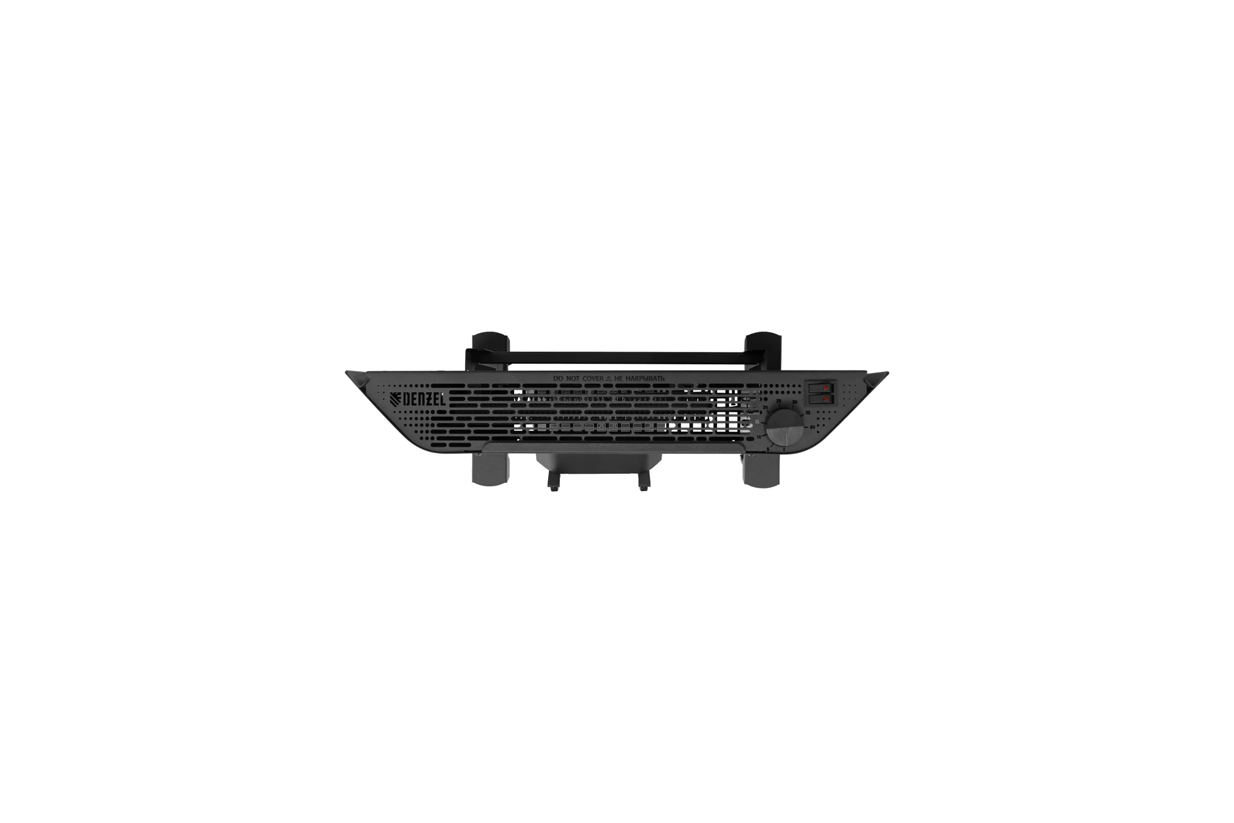 Конвектор электрический Denzel XCE-1000B, 230 В, 1000 Вт, черный, сушилка, колеса, Х-элемент 98127