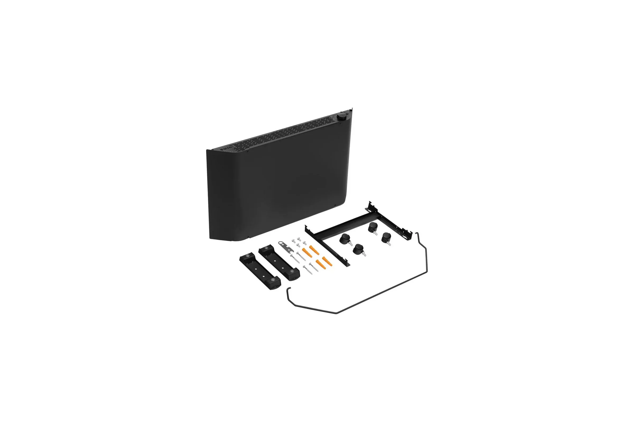 Конвектор электрический Denzel XCE-1000B, 230 В, 1000 Вт, черный, сушилка, колеса, Х-элемент 98127