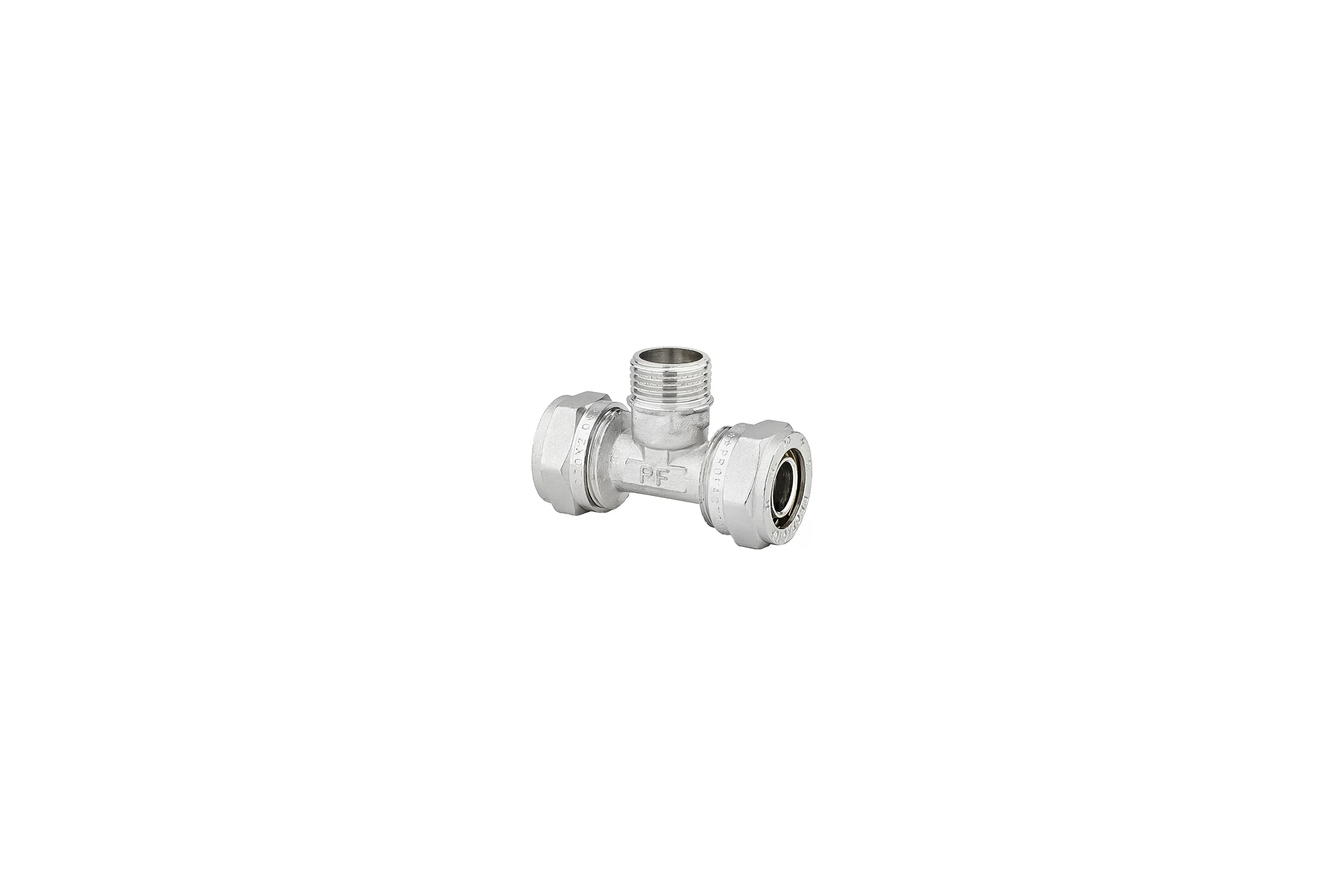 Тройник обжимной PROFACTOR ц/н/ц, 20 х 1/2 х 20 PF PF 460