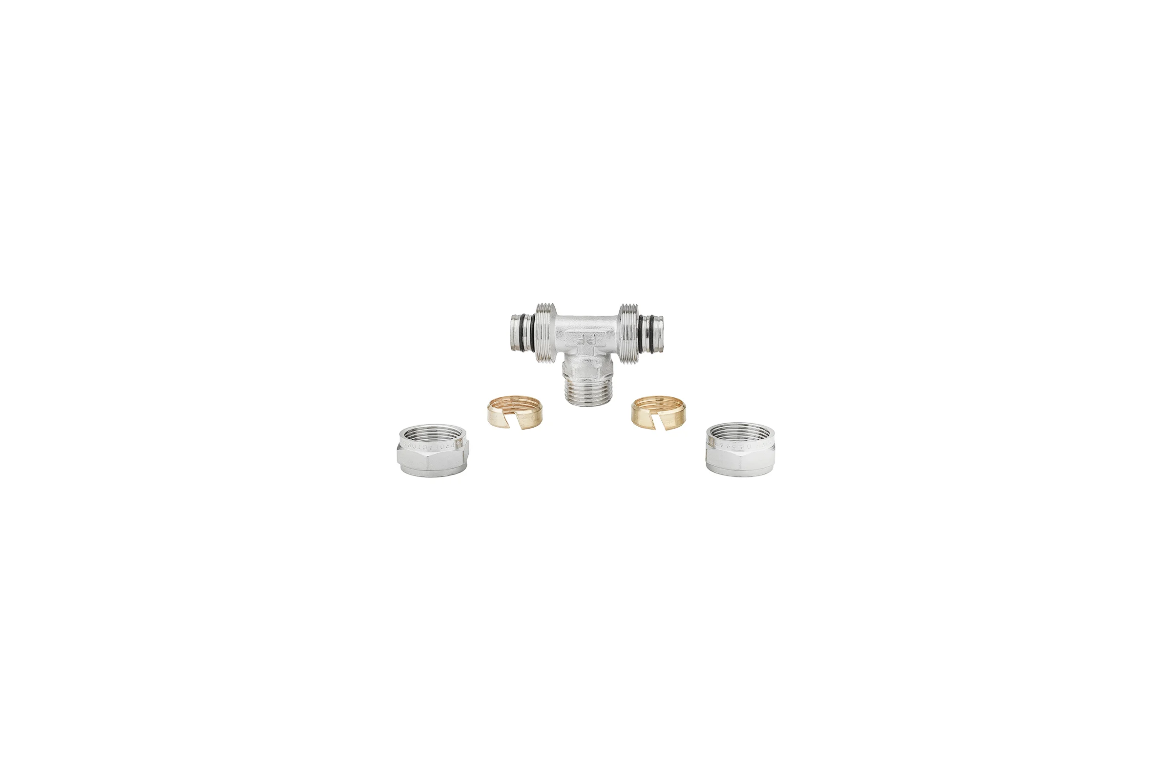 Тройник обжимной PROFACTOR ц/н/ц, 20 х 1/2 х 20 PF PF 460
