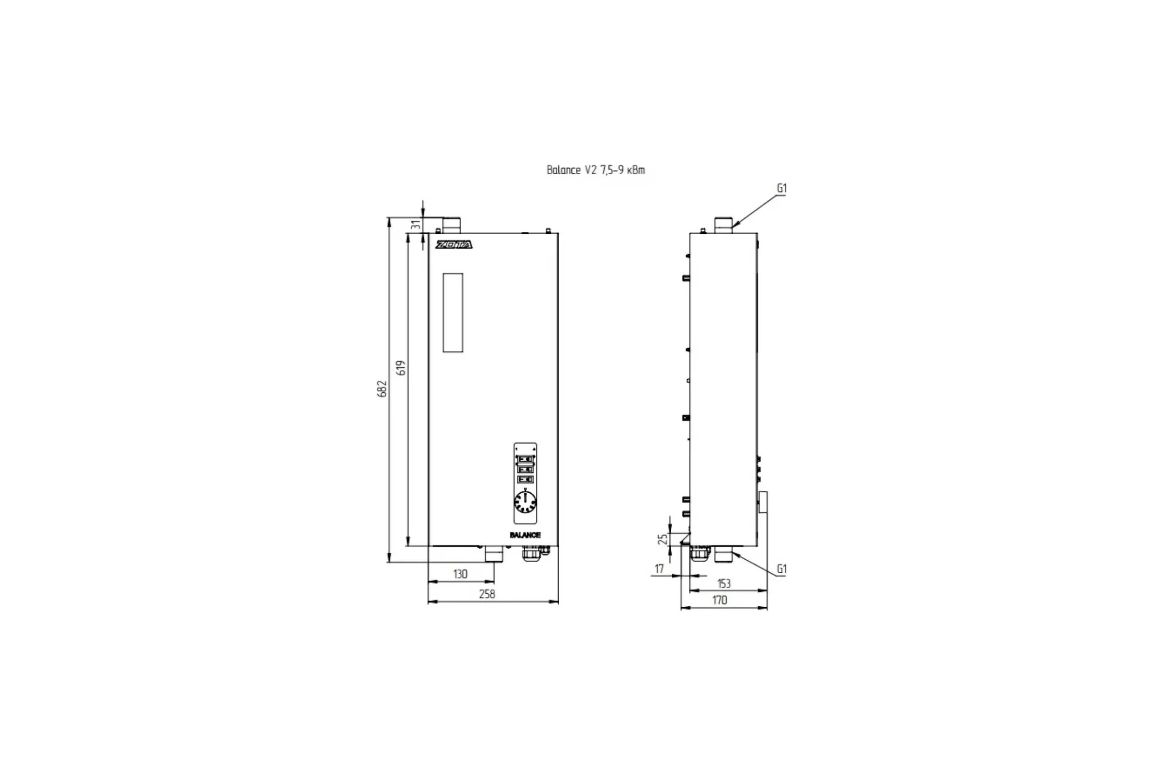 Электрокотел ZOTA Balance V2 - 9 ZB3468421009